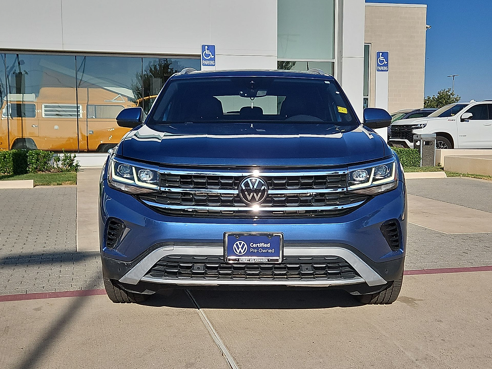2020 Volkswagen Atlas Cross Sport 2.0T SEL Pacific Blue Metallic at Bobby Duby Motors