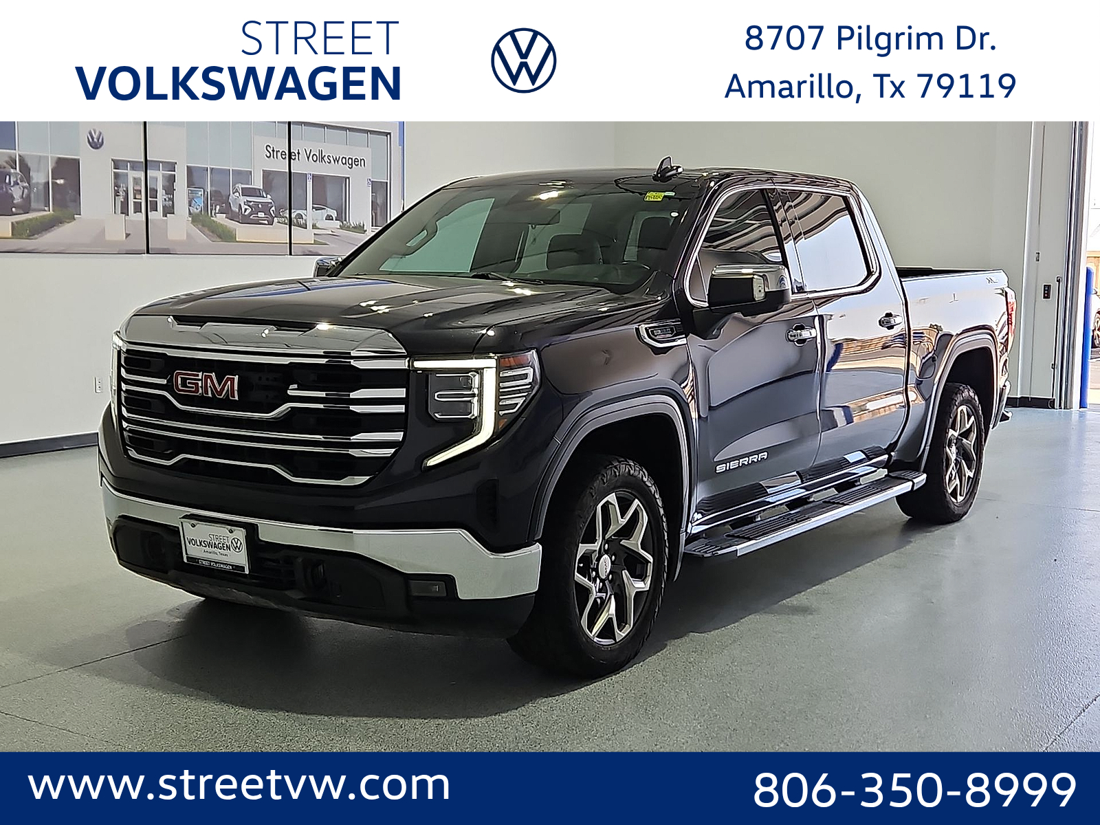 2023 GMC Sierra 1500 4WD Crew Cab Short Box SLT Titanium at Street VW of Amarillo