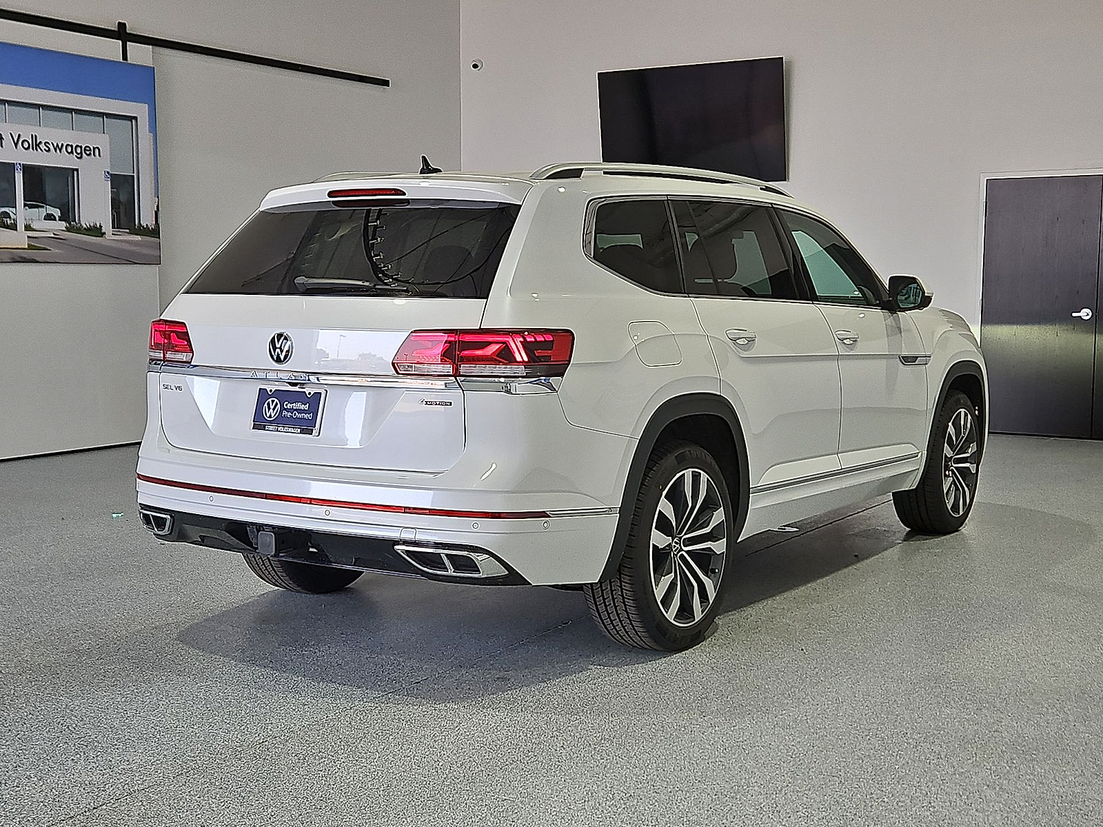 2023 Volkswagen Atlas 3.6L V6 SEL Premium R-Line Opal White at Street VW of Amarillo