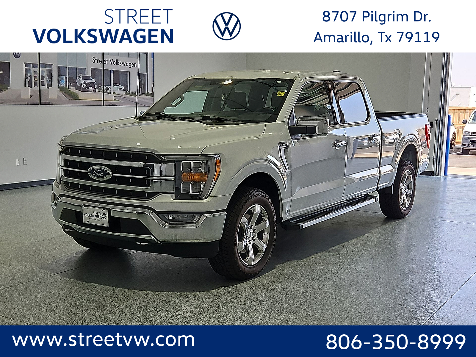 2023 Ford F-150 LARIAT Oxford White at Street VW of Amarillo