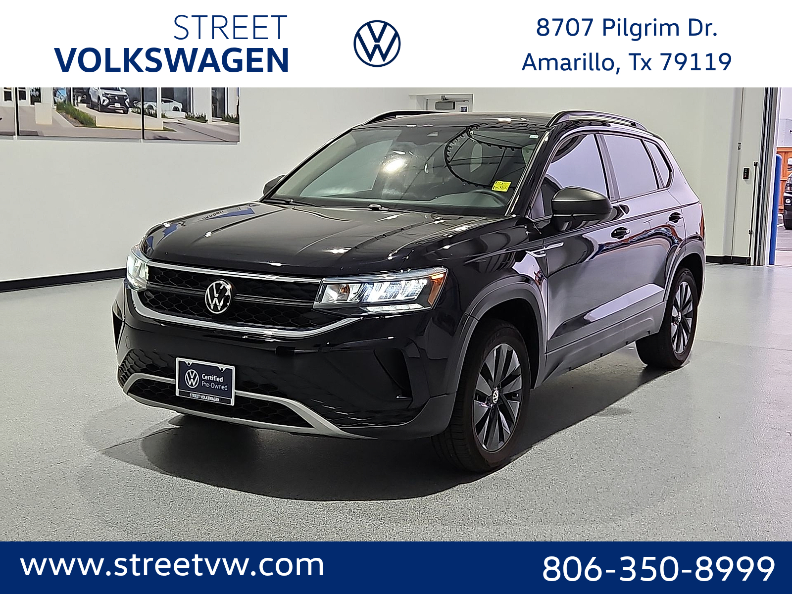 2023 Volkswagen Taos 1.5T S Deep Black at Street VW of Amarillo