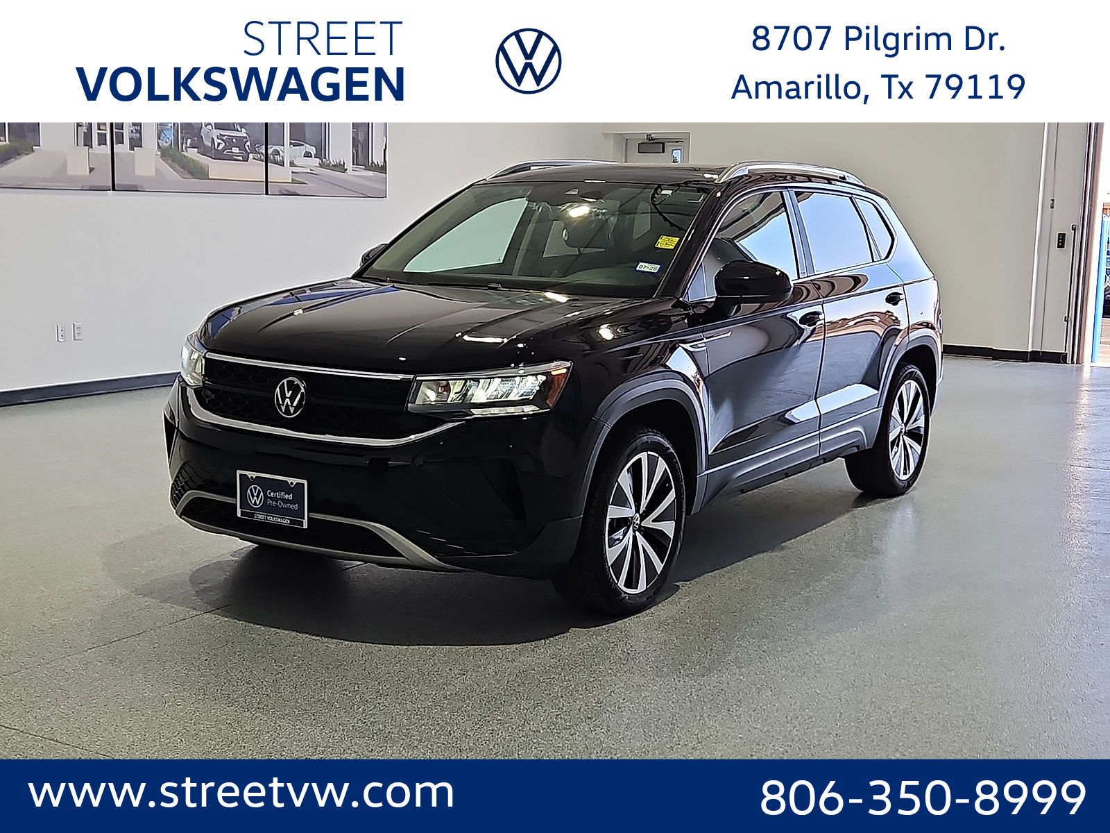 2023 Volkswagen Taos 1.5T SE Deep Black at Street VW of Amarillo