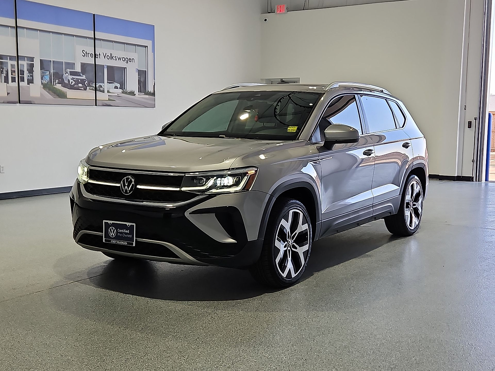 2023 Volkswagen Taos 1.5T SEL Silver Metallic at Street VW of Amarillo