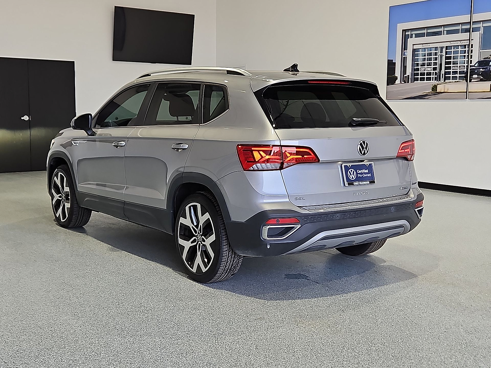 2023 Volkswagen Taos 1.5T SEL Silver Metallic at Street VW of Amarillo