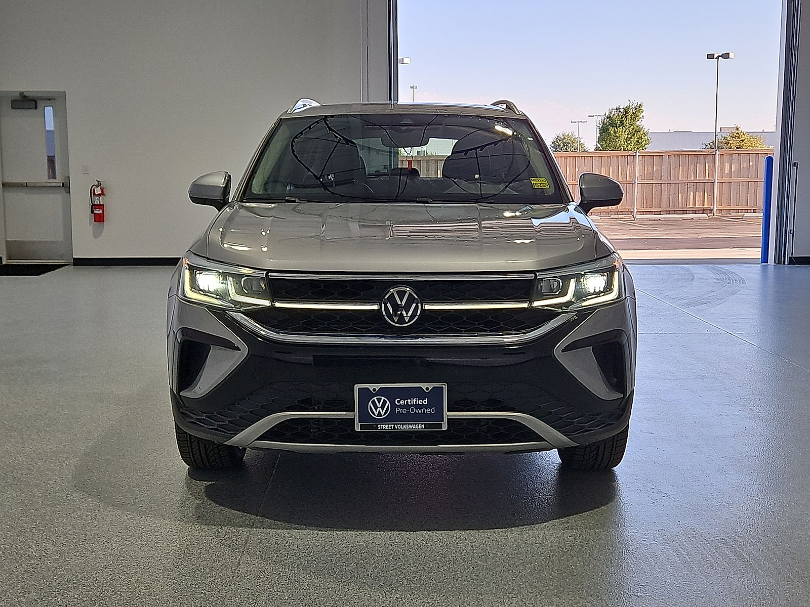 2023 Volkswagen Taos 1.5T SEL Silver Metallic at Street VW of Amarillo