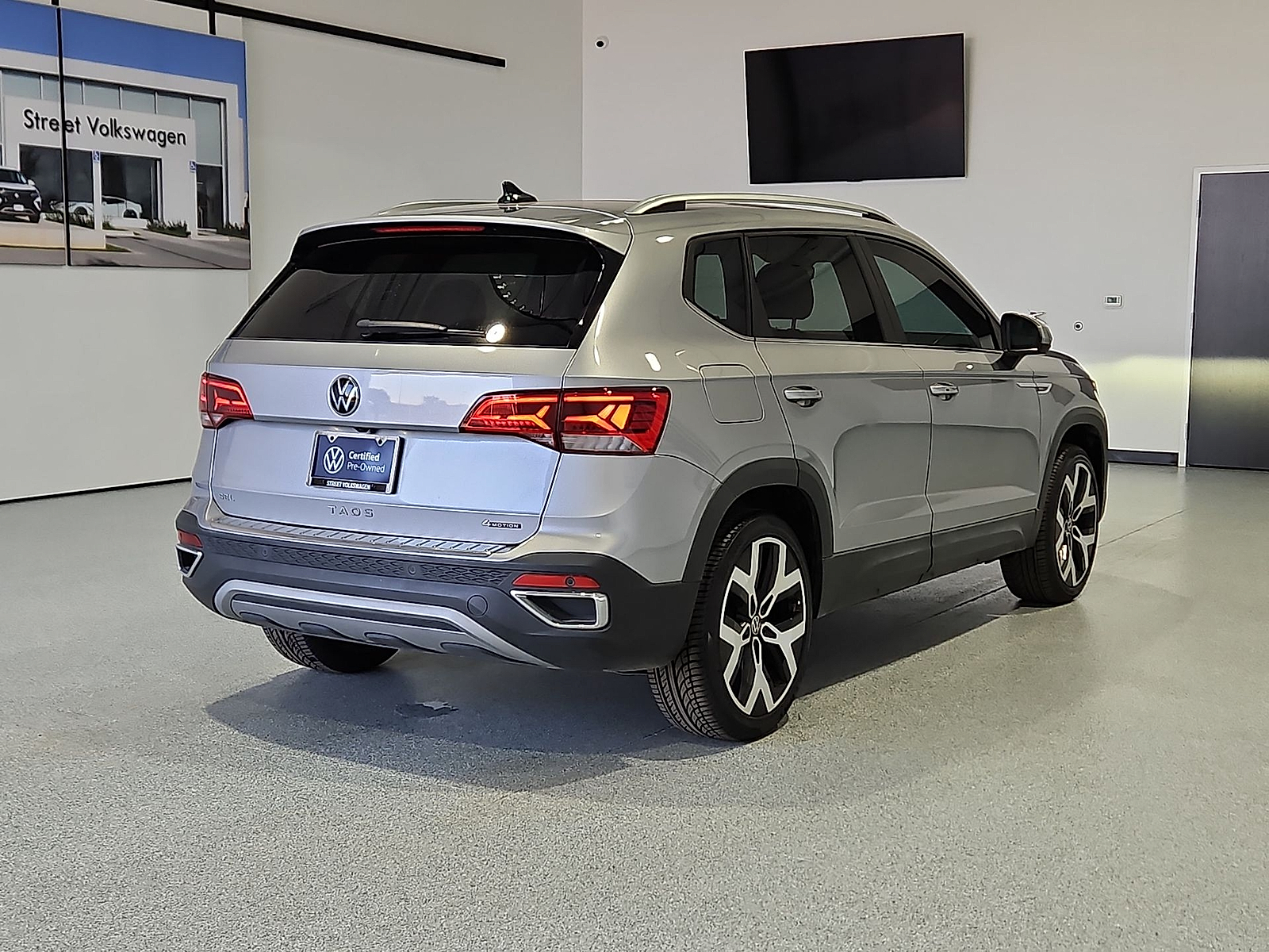 2023 Volkswagen Taos 1.5T SEL Silver Metallic at Street VW of Amarillo