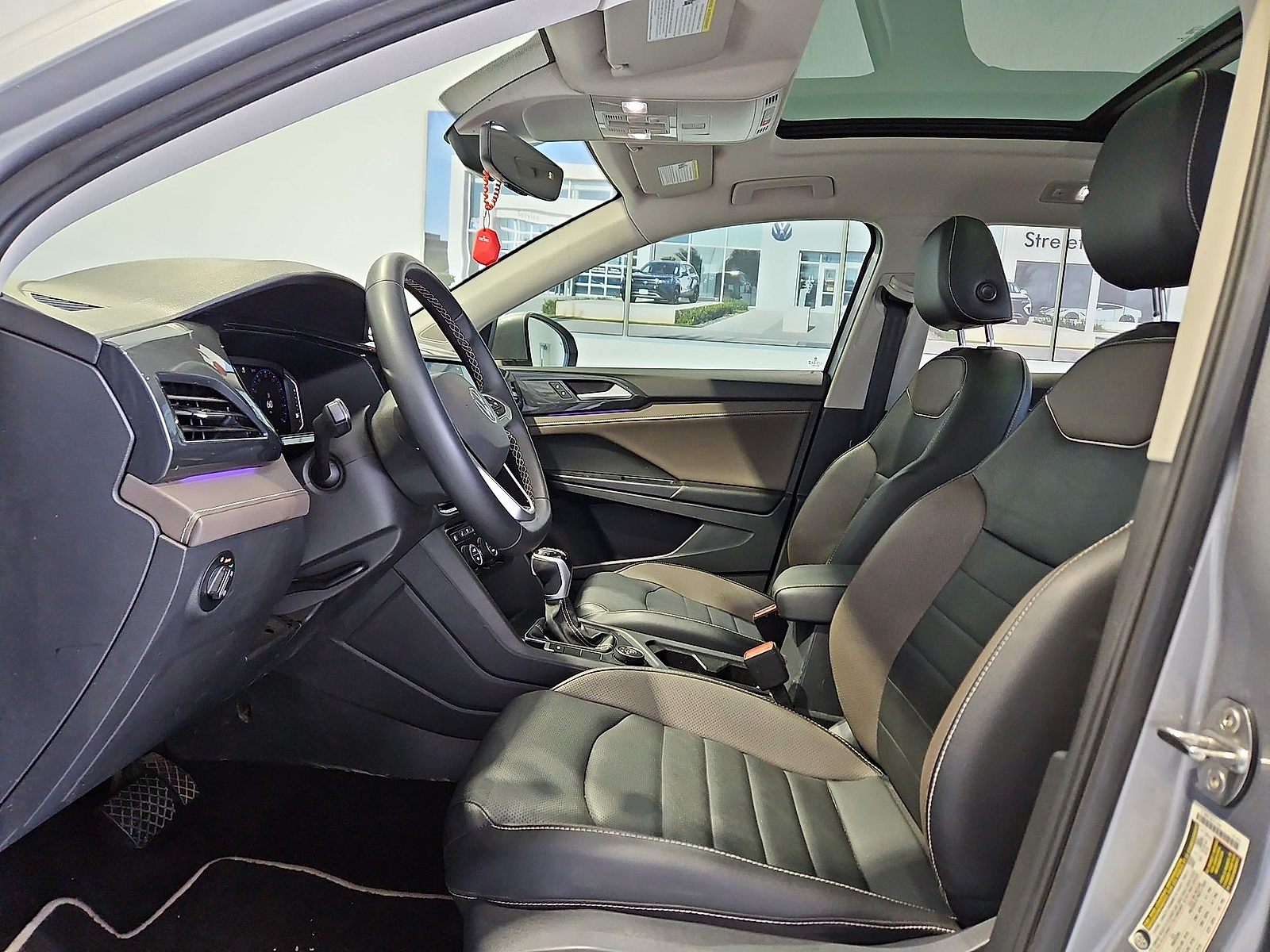2023 Volkswagen Taos 1.5T SEL Silver Metallic at Street VW of Amarillo