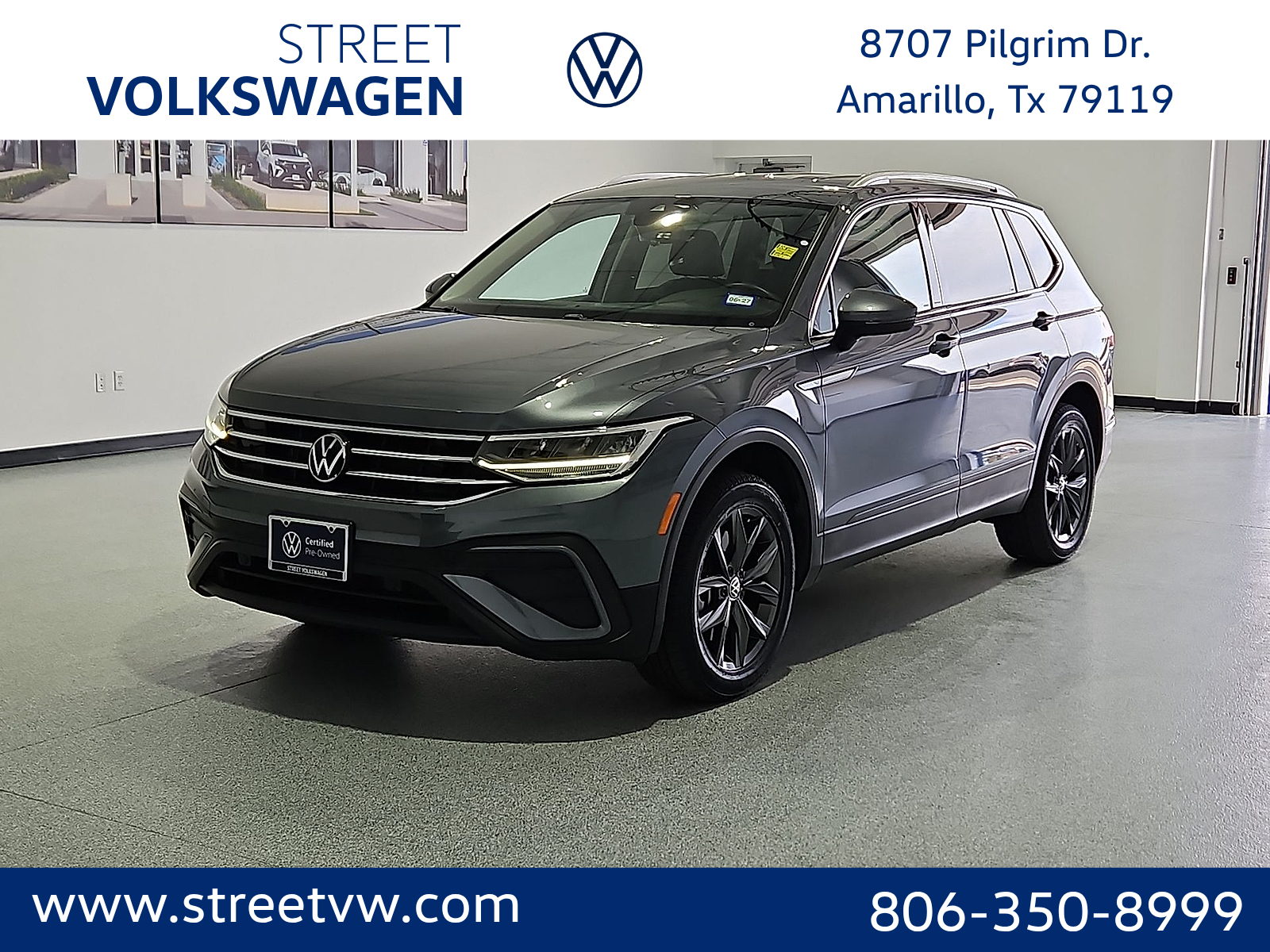 2023 Volkswagen Tiguan 2.0T SE Platinum Gray Metallic at Street VW of Amarillo