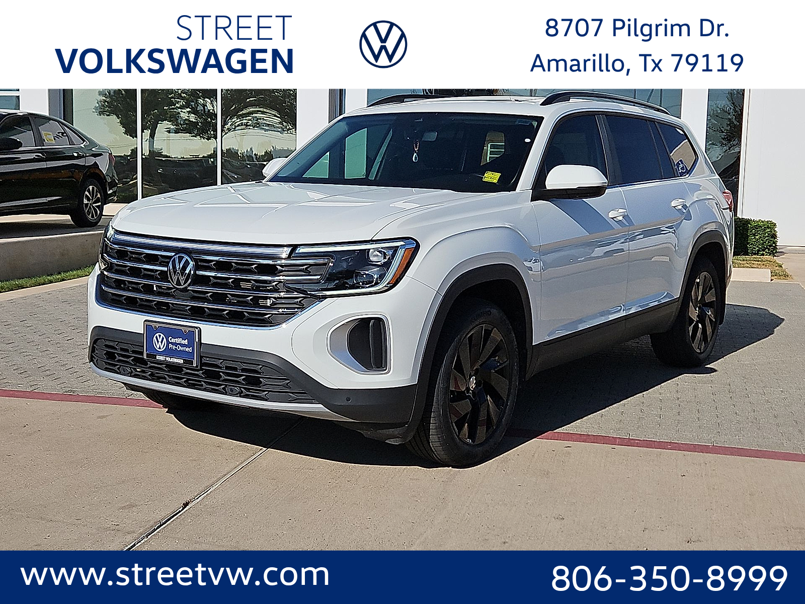2025 Volkswagen Atlas 2.0T SE w/Technology Pure White at Bobby Duby Motors