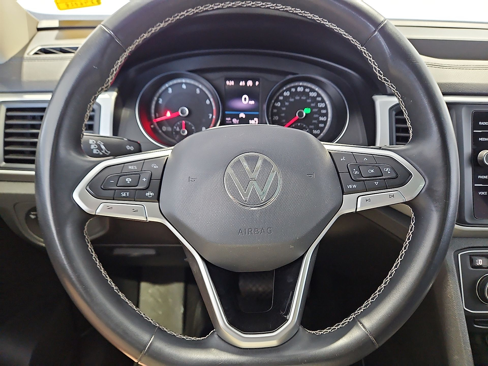 2021 Volkswagen Atlas 3.6L V6 SE w/Technology Blue Metallic at Street VW of Amarillo