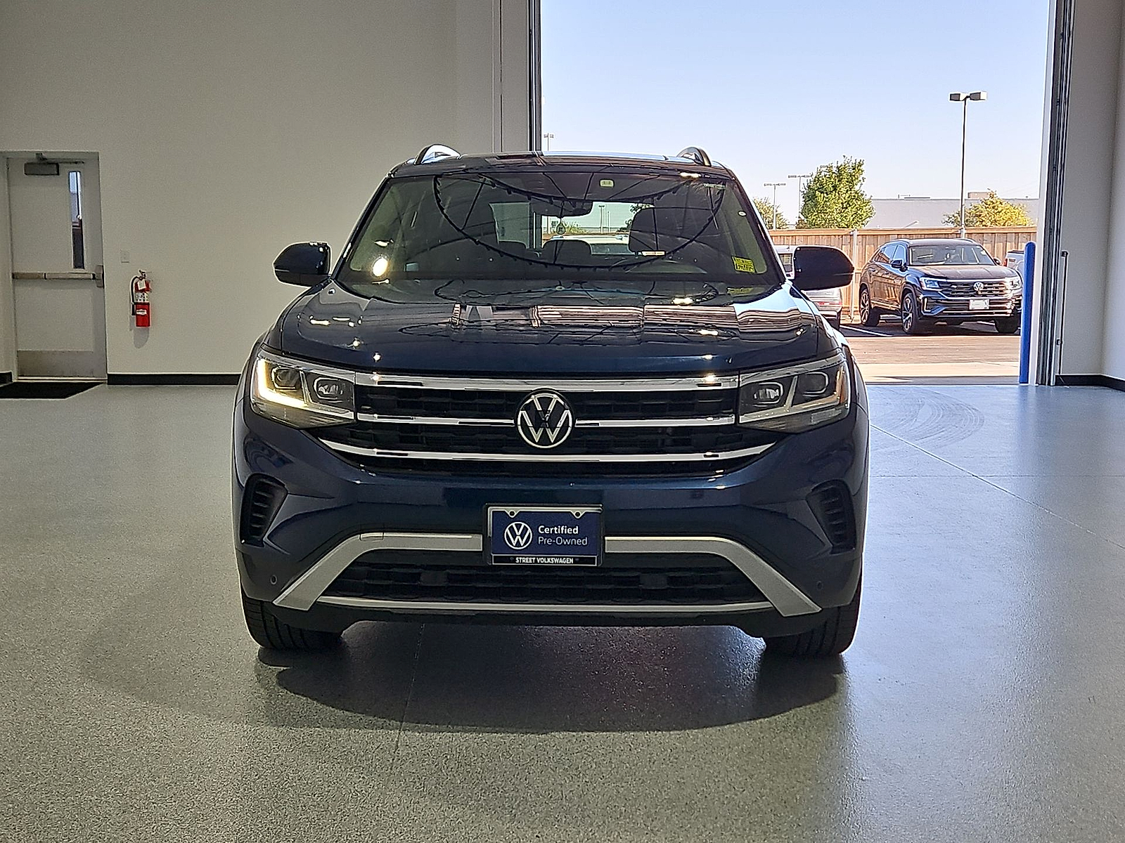 2021 Volkswagen Atlas 3.6L V6 SE w/Technology Blue Metallic at Street VW of Amarillo