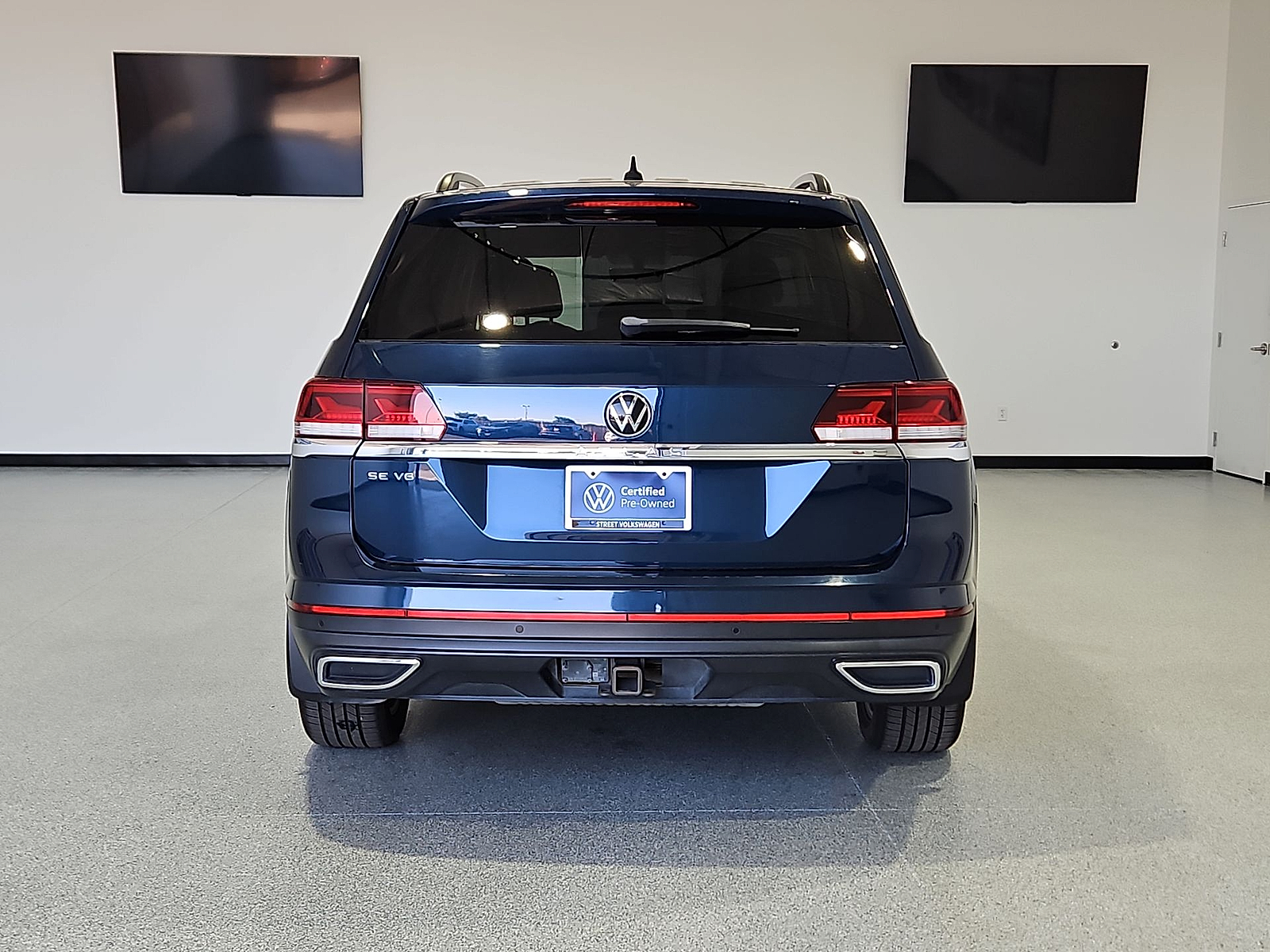 2021 Volkswagen Atlas 3.6L V6 SE w/Technology Blue Metallic at Street VW of Amarillo