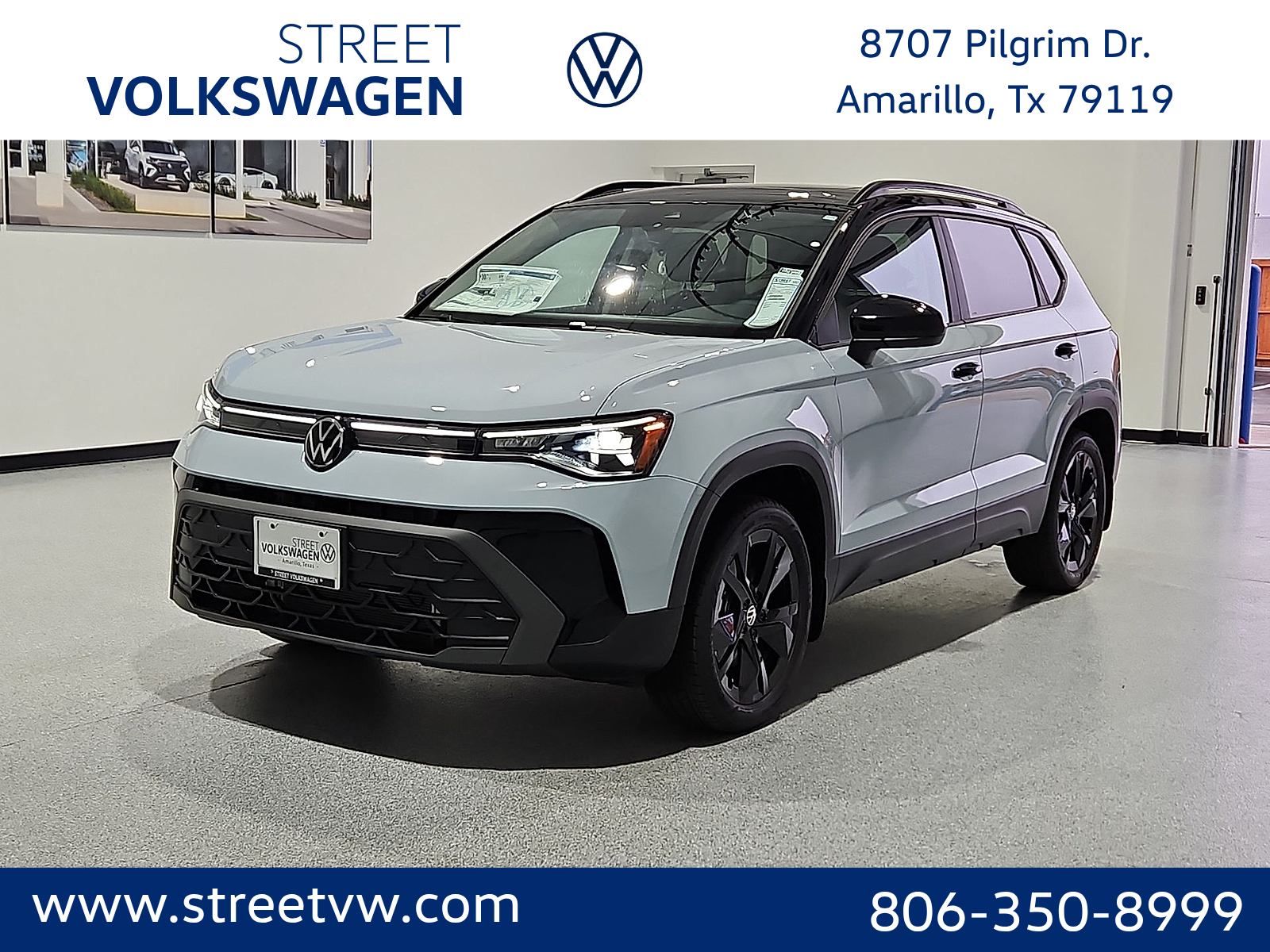 2027 Volkswagen Taos SE Black in Monument Gray w/Dp Blk Rf