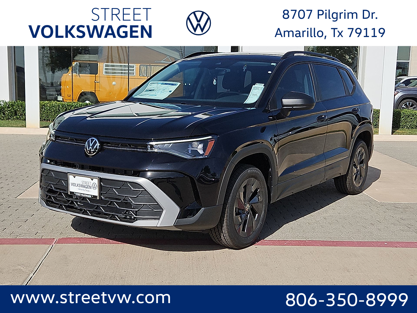 2027 Volkswagen Taos S Deep Black Pearl at Street VW of Amarillo