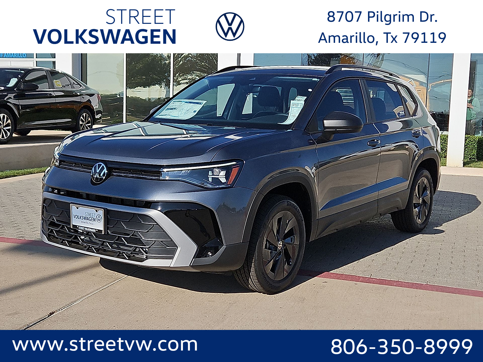 2027 Volkswagen Taos S Platinum Gray Metallic at Street VW of Amarillo