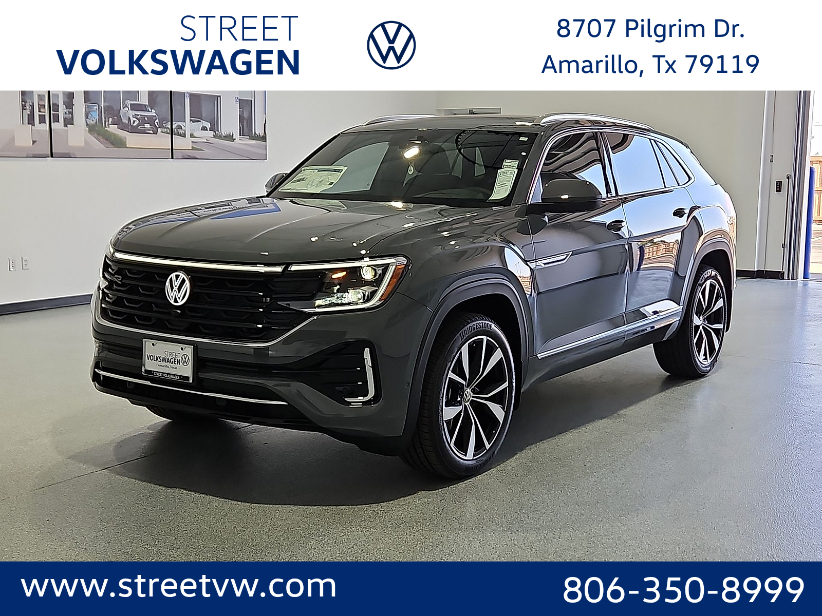 2026 Volkswagen Atlas Cross Sport SEL Premium R-Line in Pure Gray