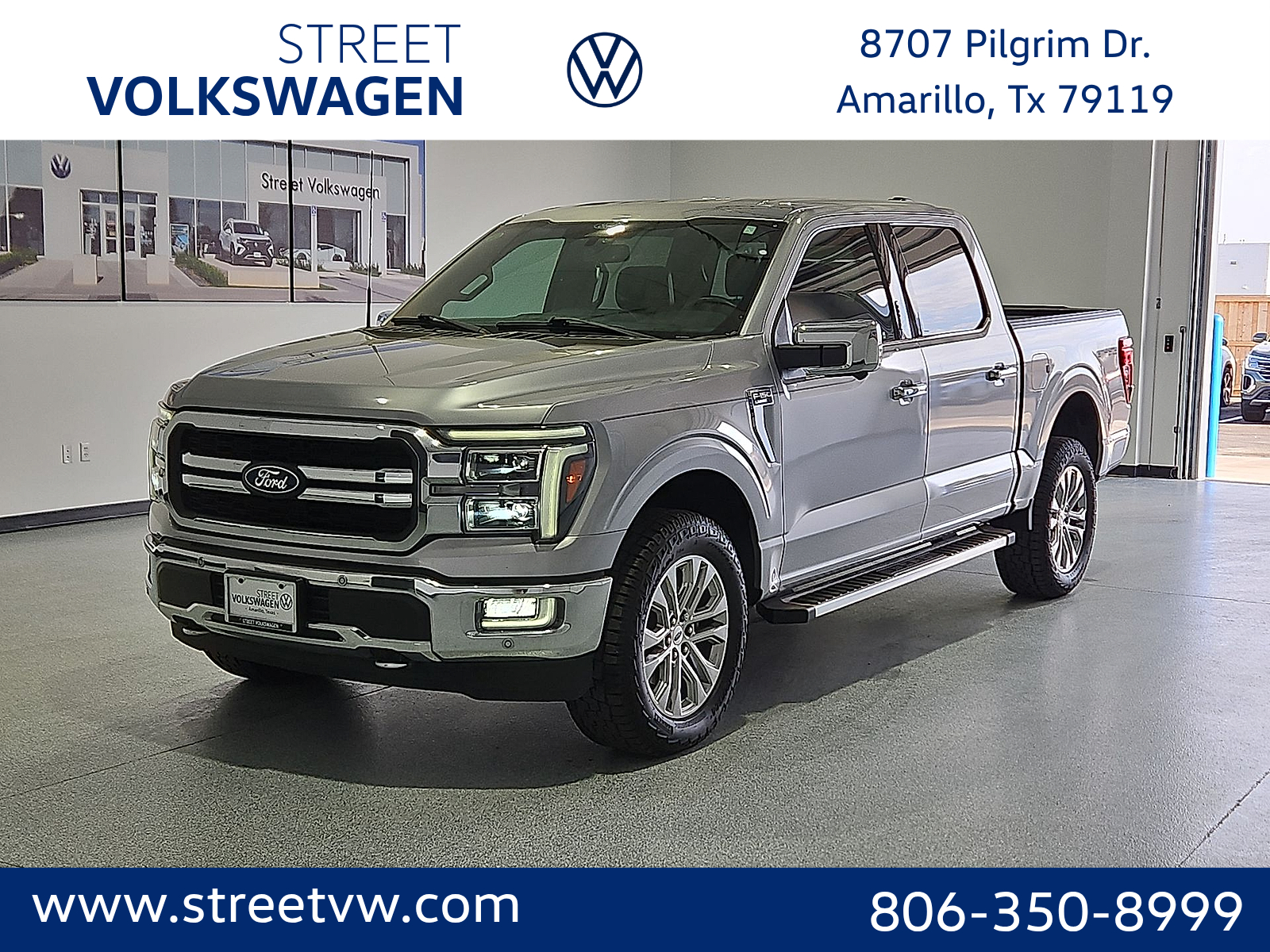 2024 Ford F-150 LARIAT Silver Metallic at Bobby Duby Motors