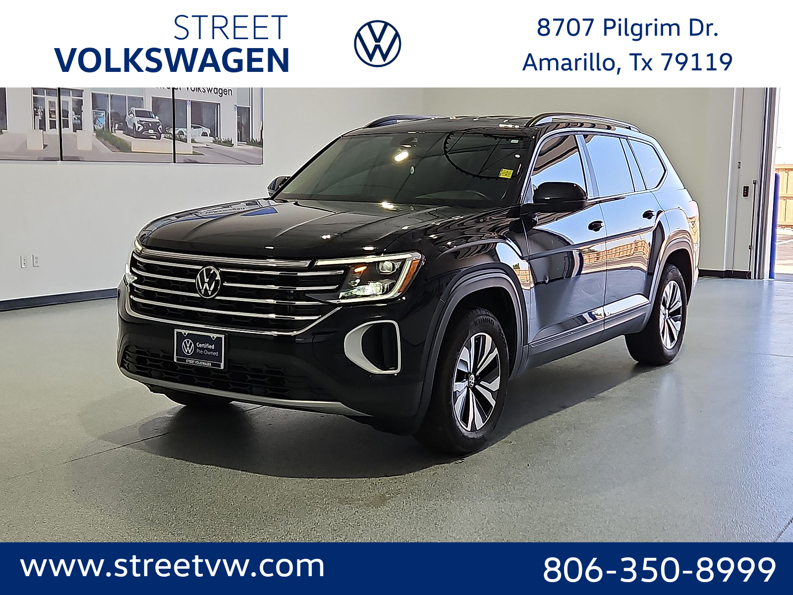 2024 Volkswagen Atlas 2.0T SE Deep Black at Bobby Duby Motors