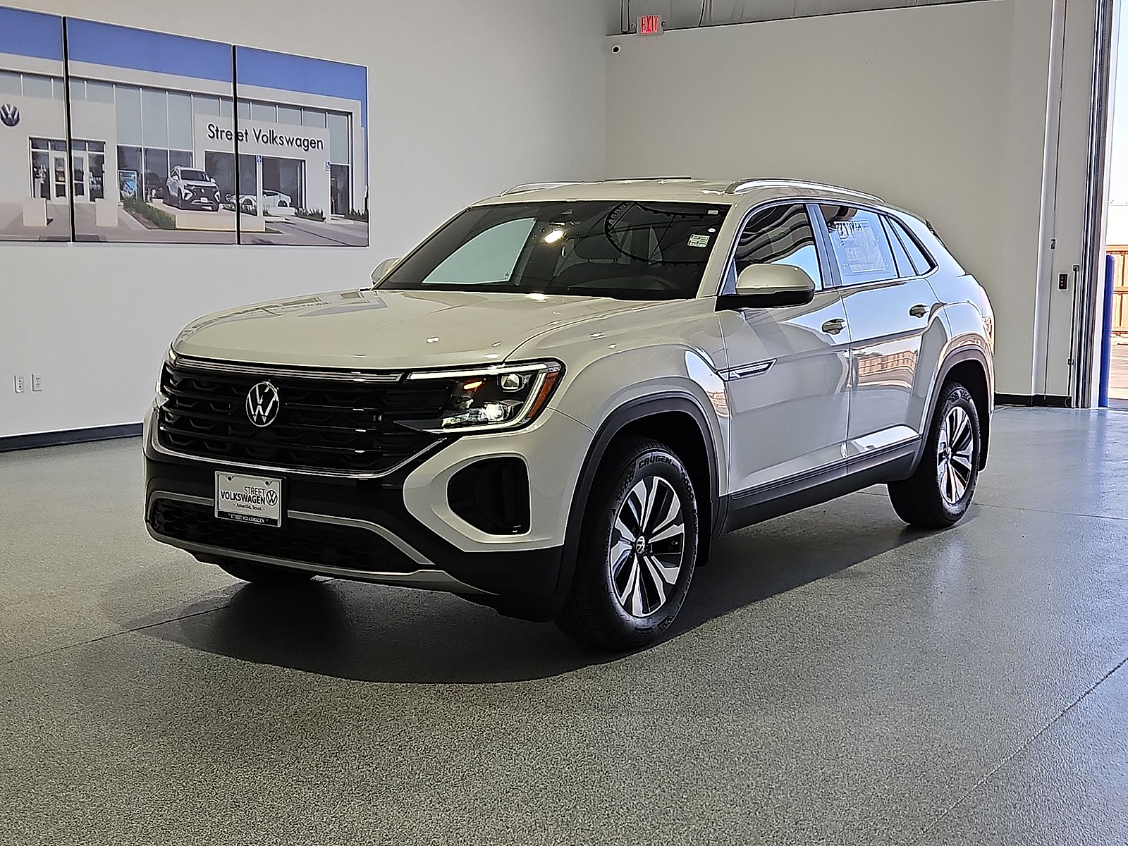 2026 Volkswagen Atlas Cross Sport 2.0T SE Opal White Pearl - 0P0P at Street VW of Amarillo