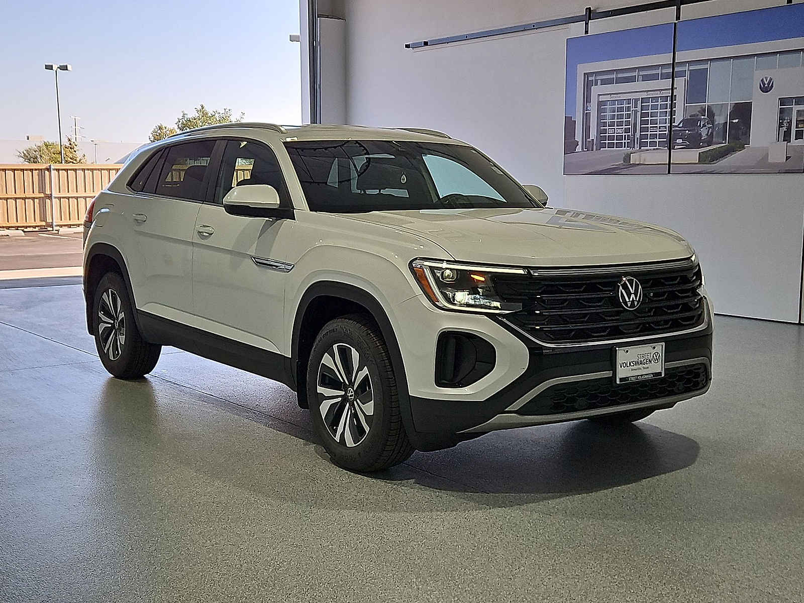 2026 Volkswagen Atlas Cross Sport 2.0T SE Opal White Pearl - 0P0P at Street VW of Amarillo