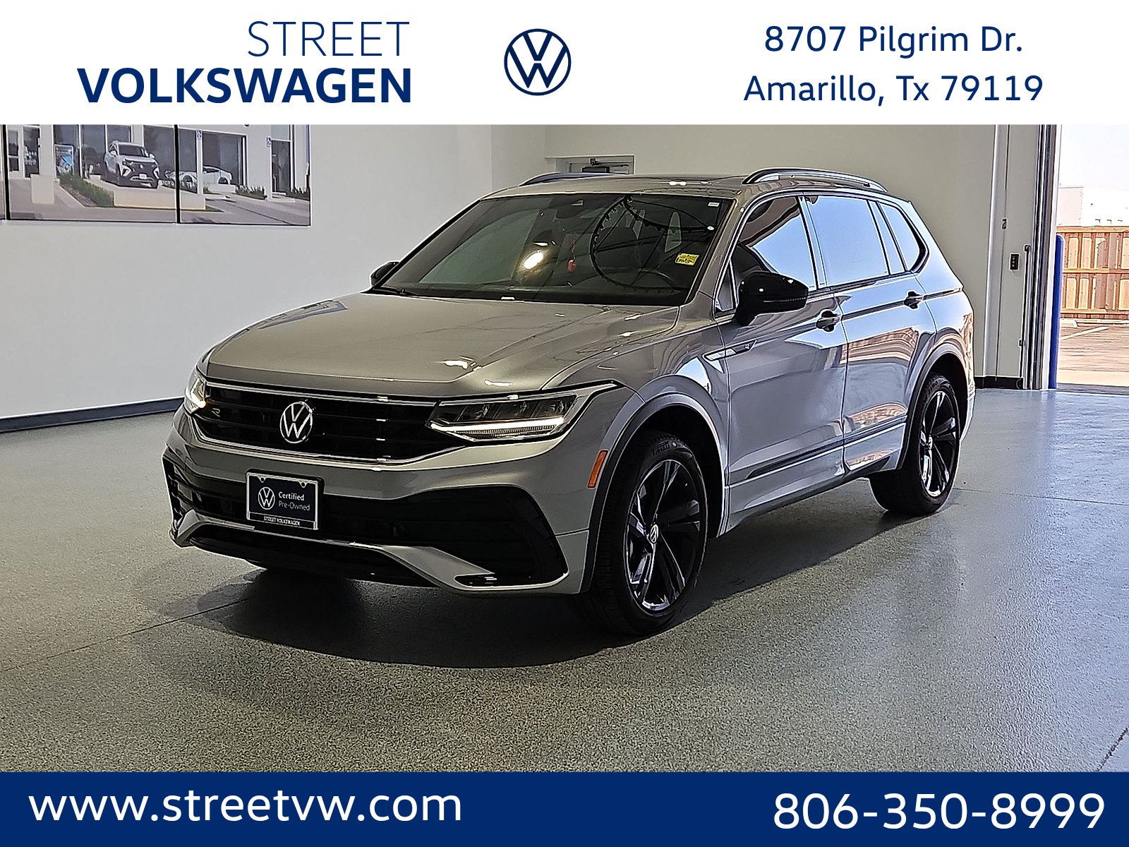 2024 Volkswagen Tiguan 2.0T SE R-Line Black Silver Metallic at Street VW of Amarillo