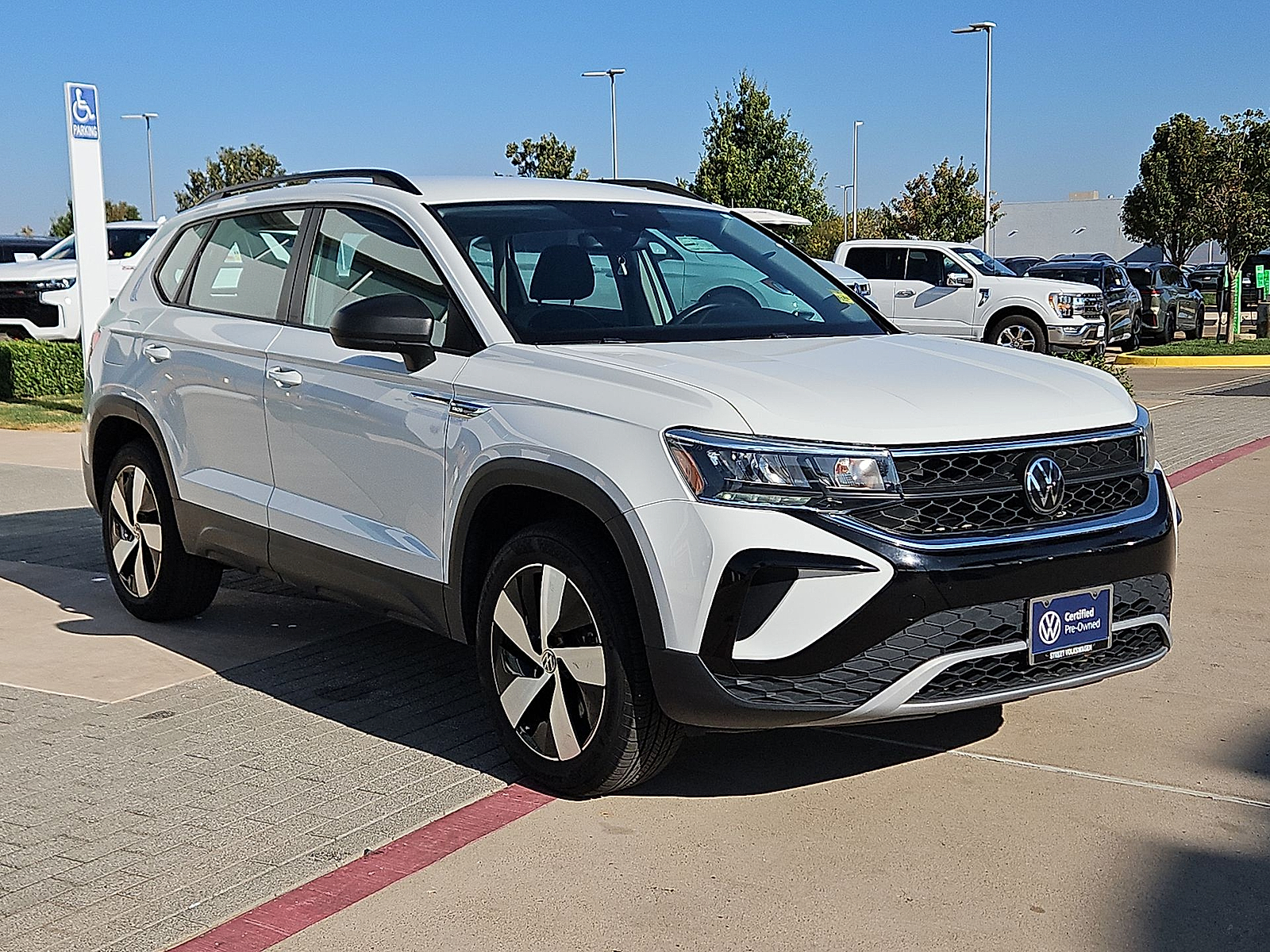 2023 Volkswagen Taos 1.5T S Pure White at Street VW of Amarillo