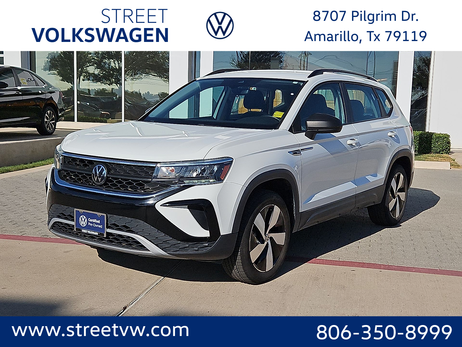 2023 Volkswagen Taos 1.5T S Pure White at Street VW of Amarillo