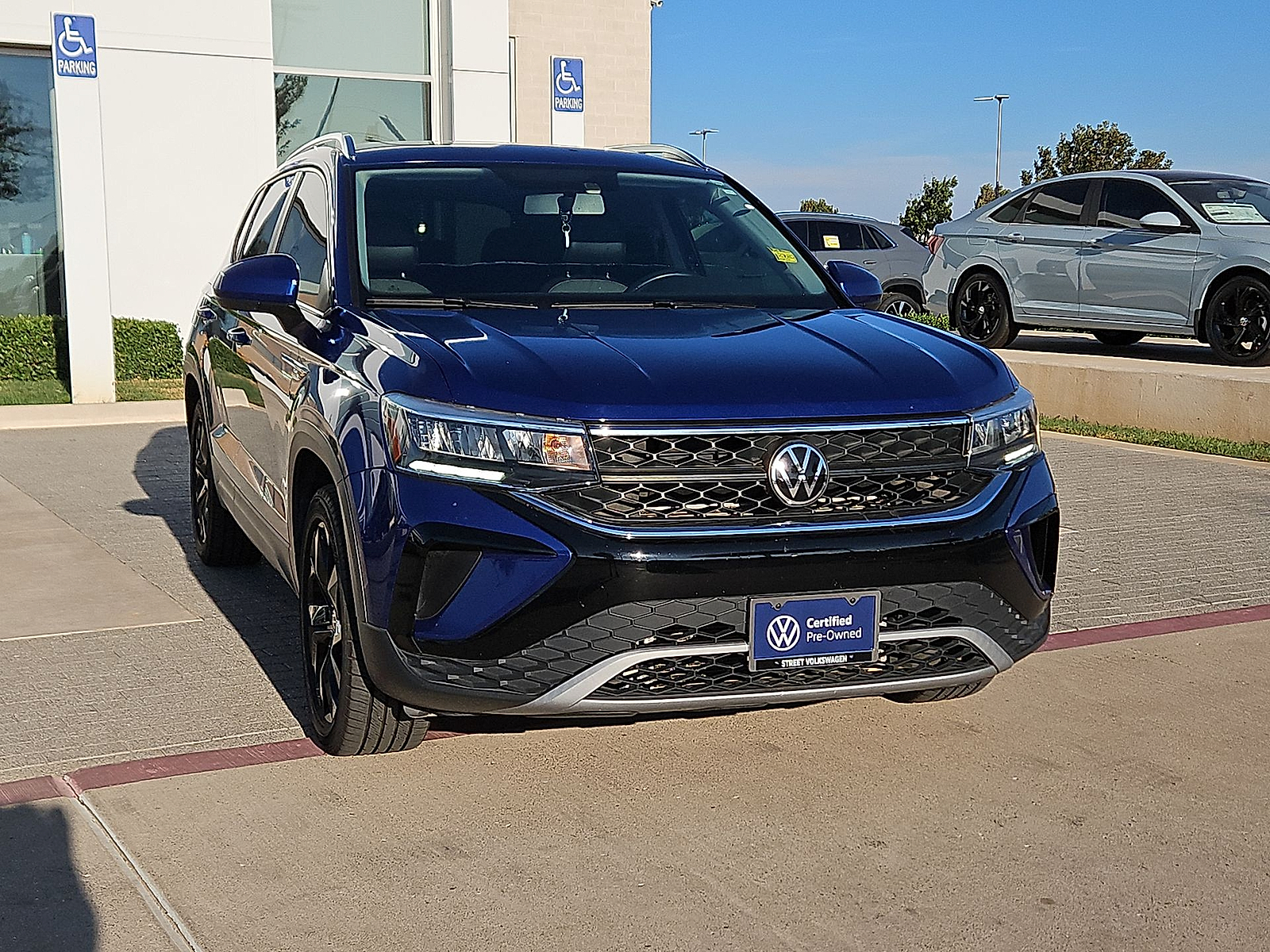2022 Volkswagen Taos 1.5T SE Dusk Blue Metallic at Street VW of Amarillo