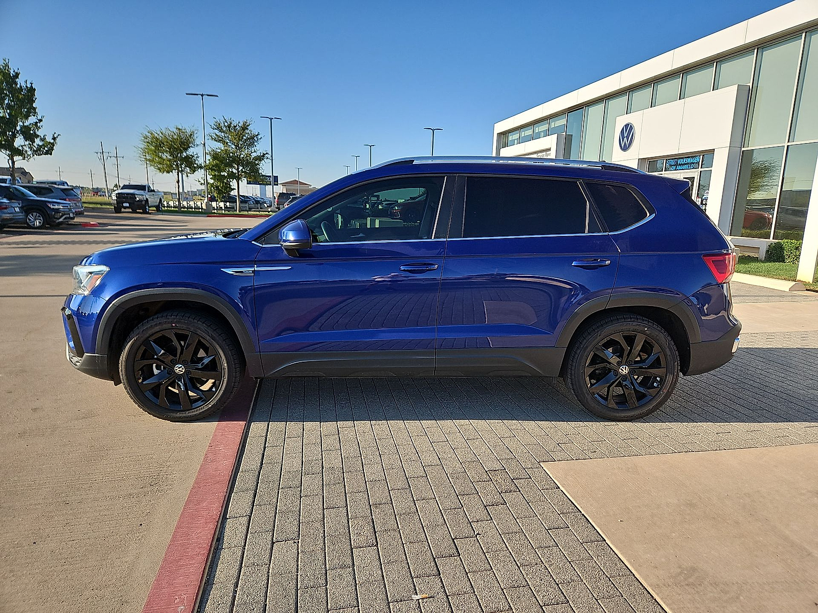 2022 Volkswagen Taos 1.5T SE Dusk Blue Metallic at Street VW of Amarillo