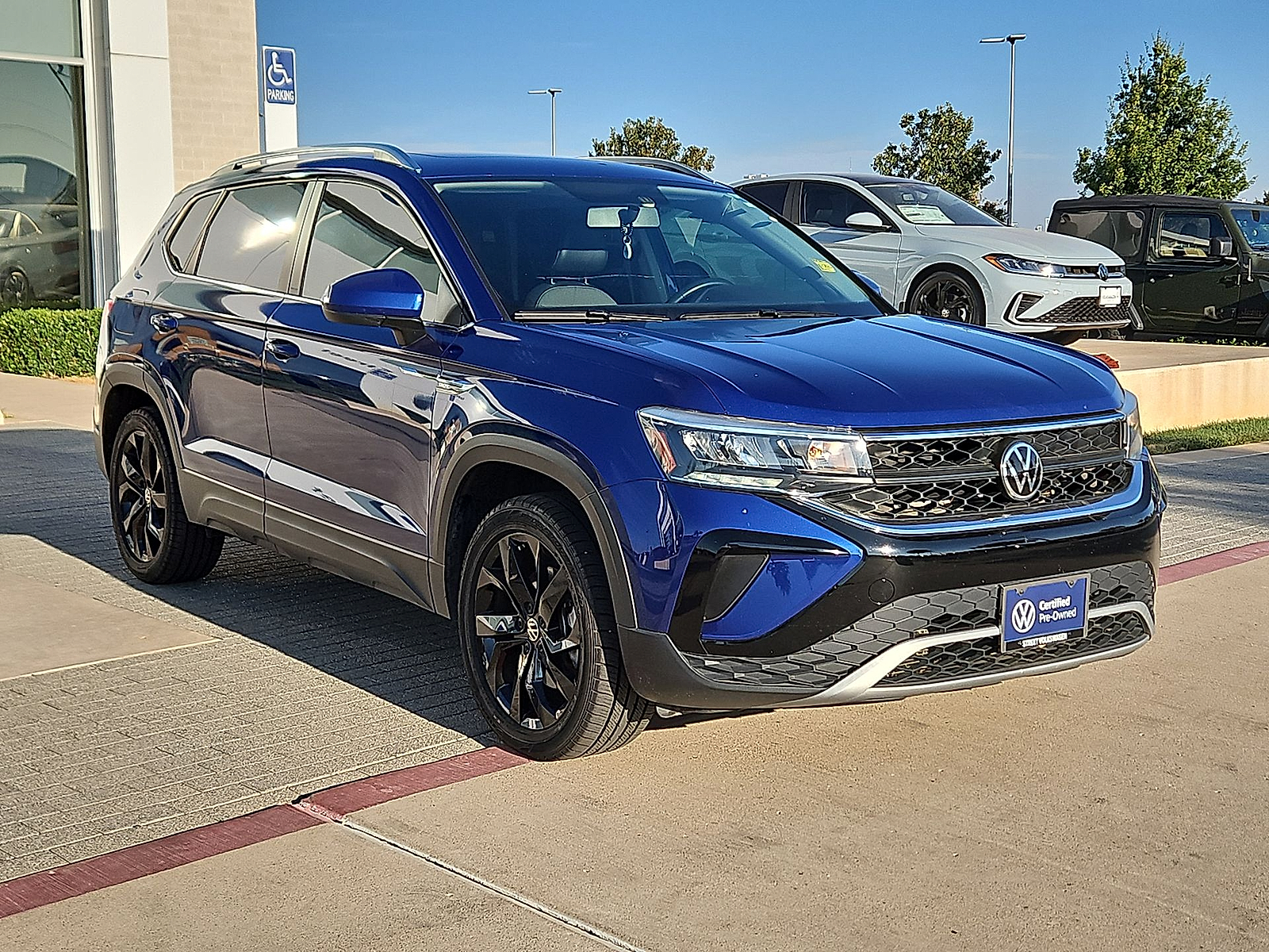 2022 Volkswagen Taos 1.5T SE Dusk Blue Metallic at Street VW of Amarillo