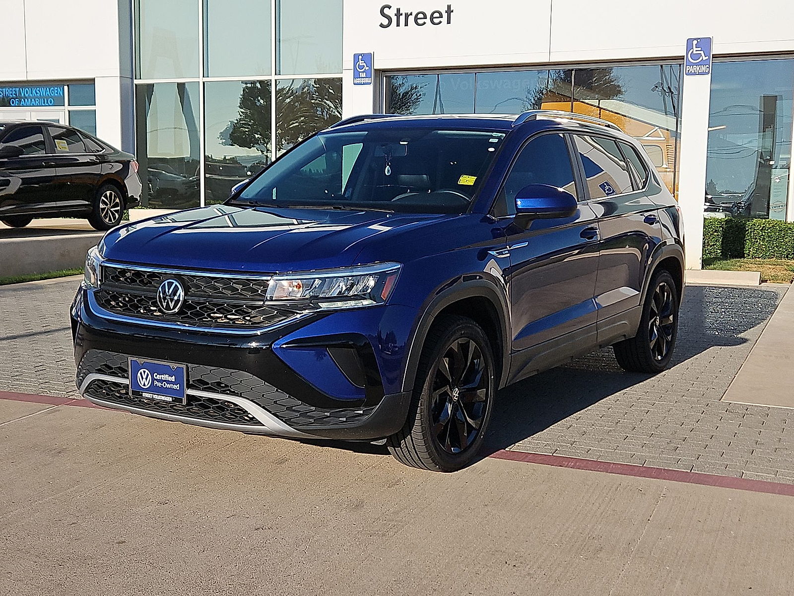 2022 Volkswagen Taos 1.5T SE Dusk Blue Metallic at Street VW of Amarillo