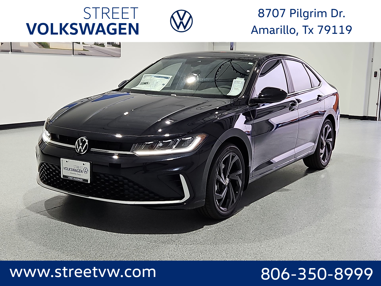 2027 Volkswagen Jetta SE in Deep Black Pearl