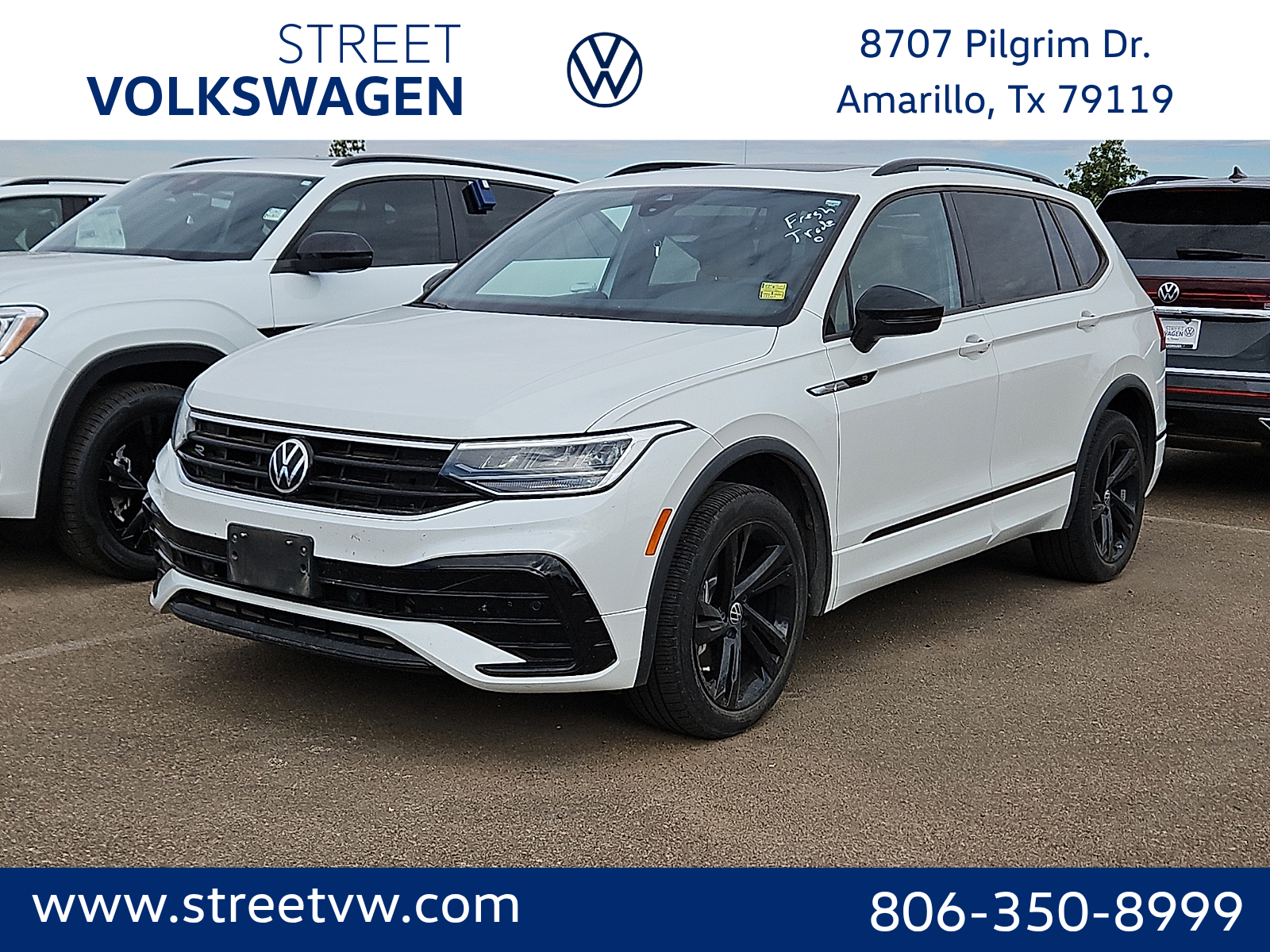 2023 Volkswagen Tiguan 2.0T SE R-Line Black Opal White at Street VW of Amarillo