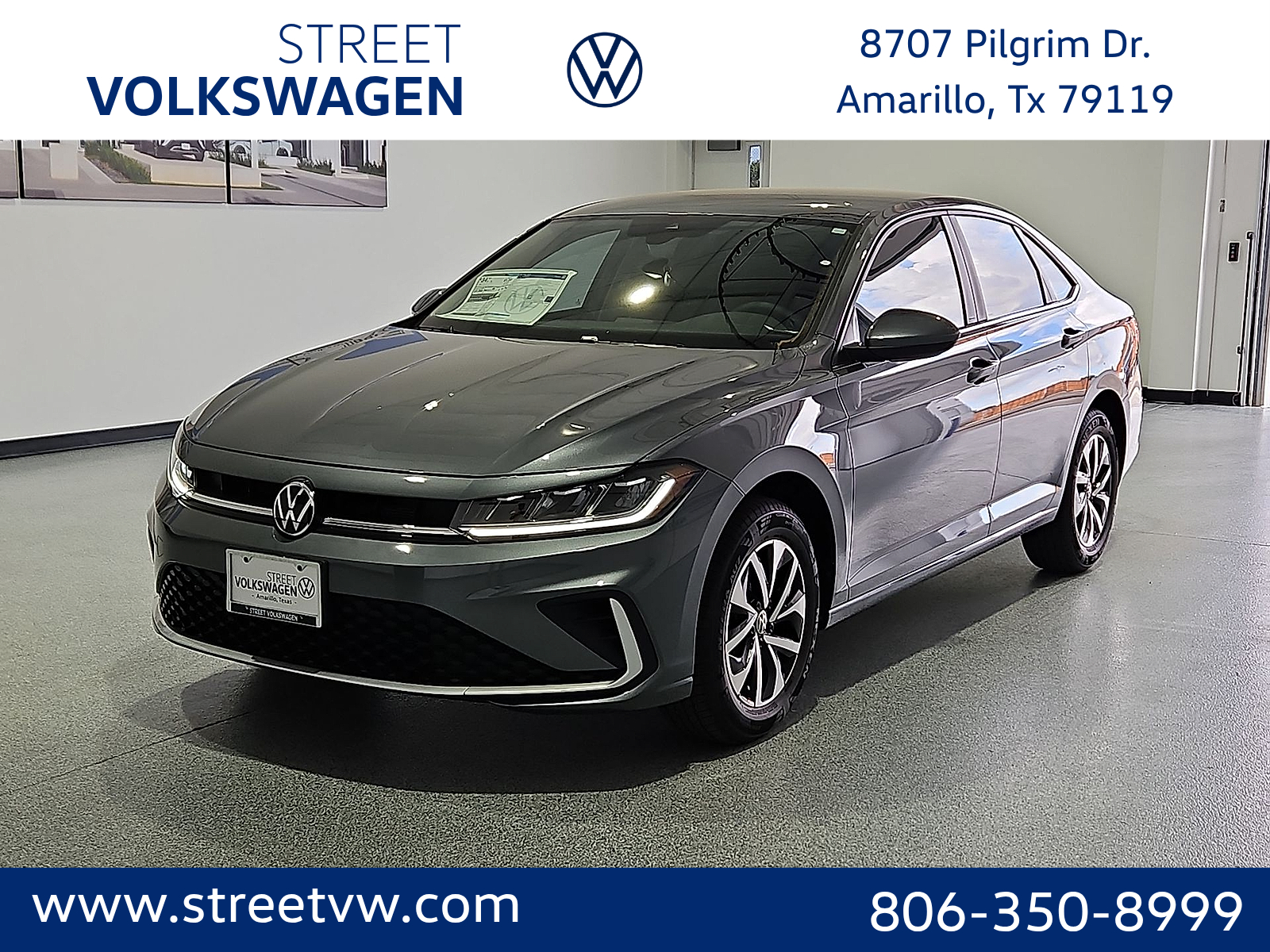 2027 Volkswagen Jetta S Platinum Gray Metallic at Street VW of Amarillo