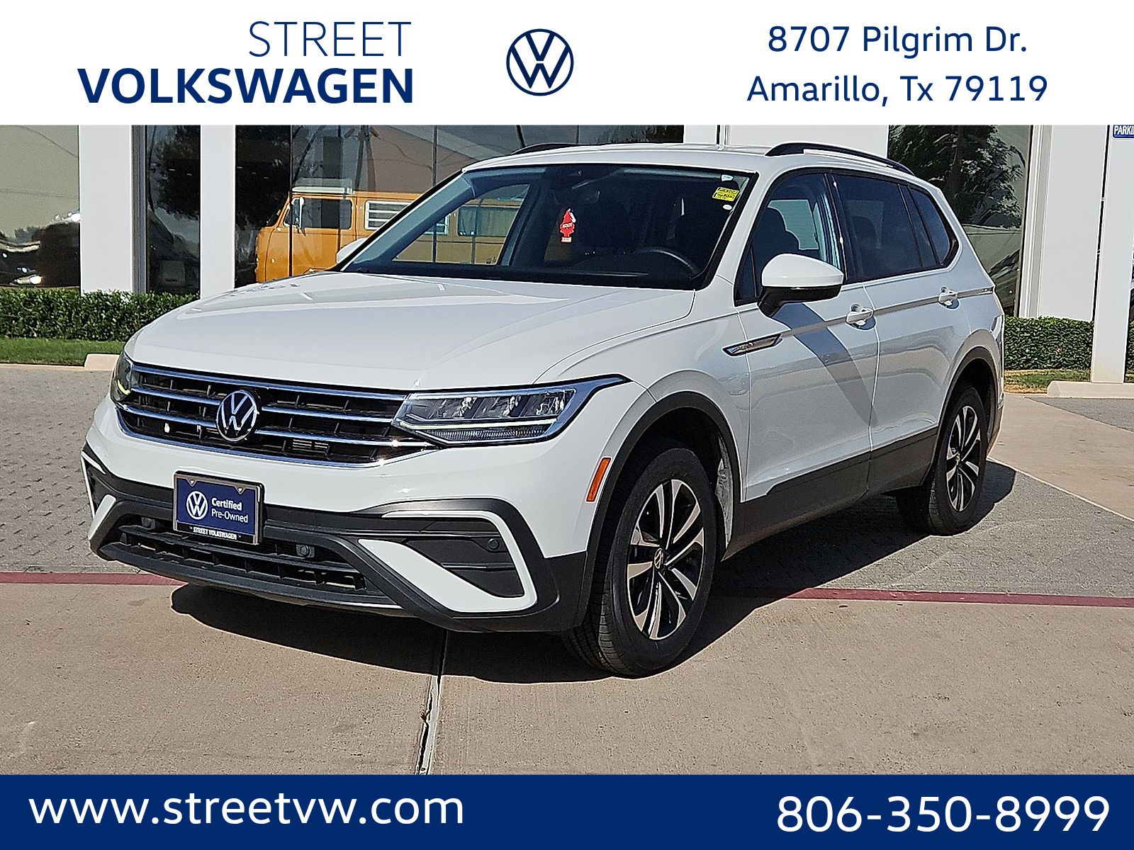 2022 Volkswagen Tiguan 2.0T S Pure White at Street VW of Amarillo