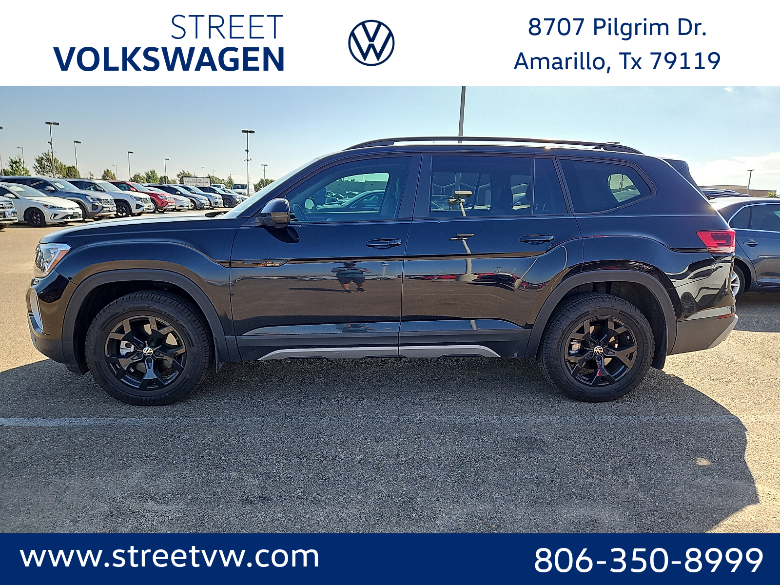 2024 Volkswagen Atlas 2.0T Peak Edition SEL Deep Black at Bobby Duby Motors