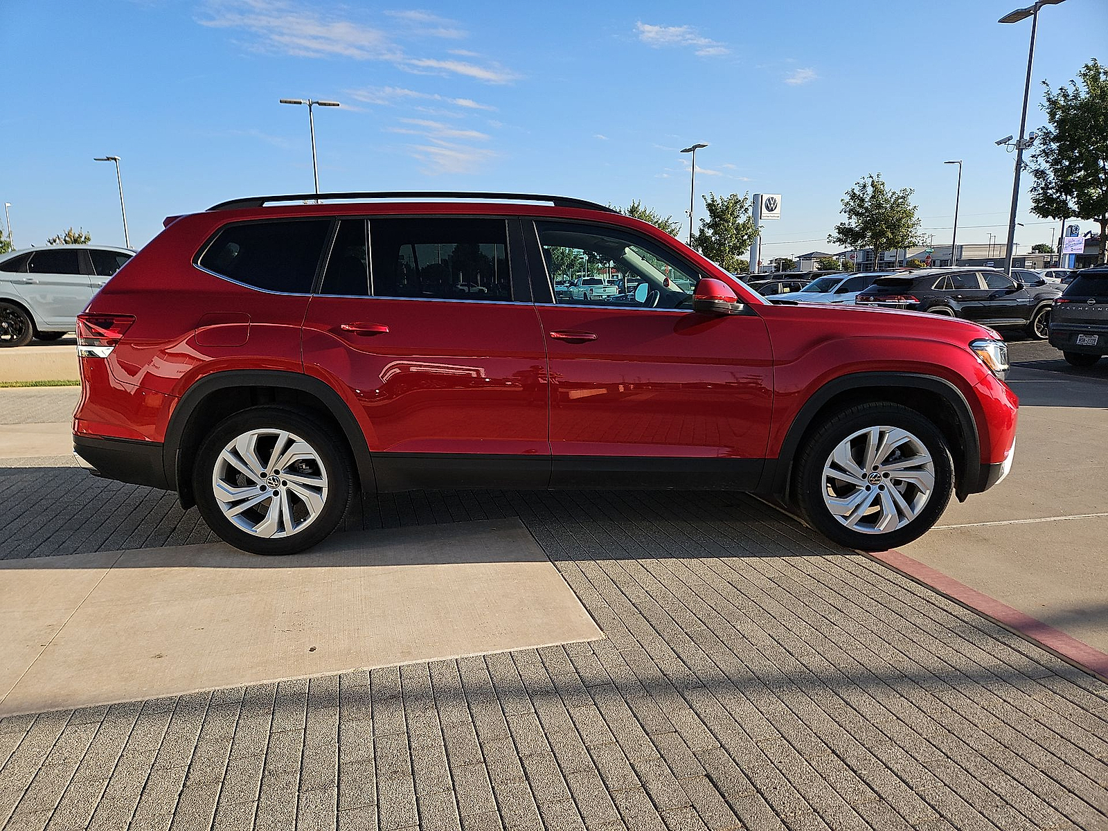 2023 Volkswagen Atlas 3.6L V6 SE w/Technology Red Metallic at Street VW of Amarillo