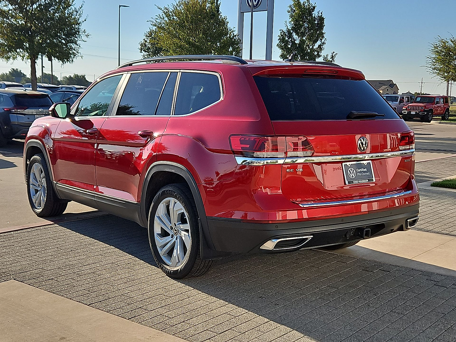 2023 Volkswagen Atlas 3.6L V6 SE w/Technology Red Metallic at Street VW of Amarillo