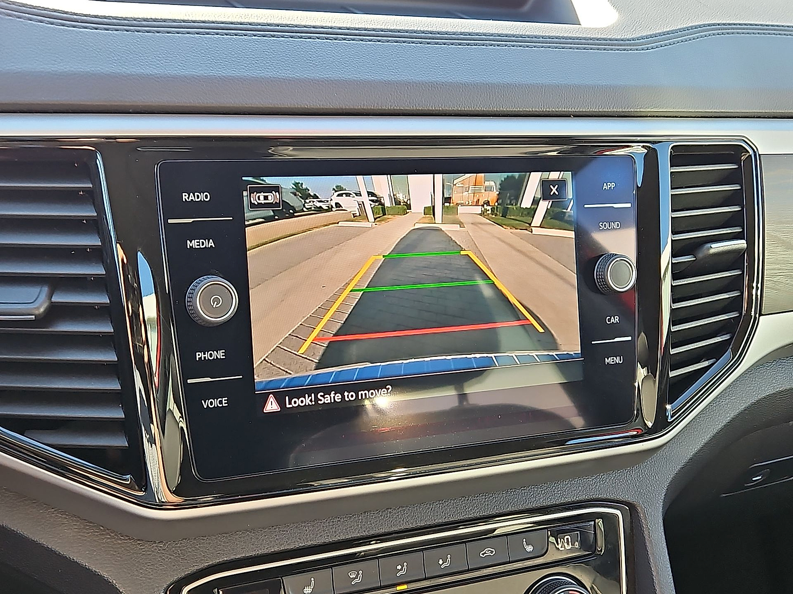 2023 Volkswagen Atlas 3.6L V6 SE w/Technology Red Metallic at Street VW of Amarillo