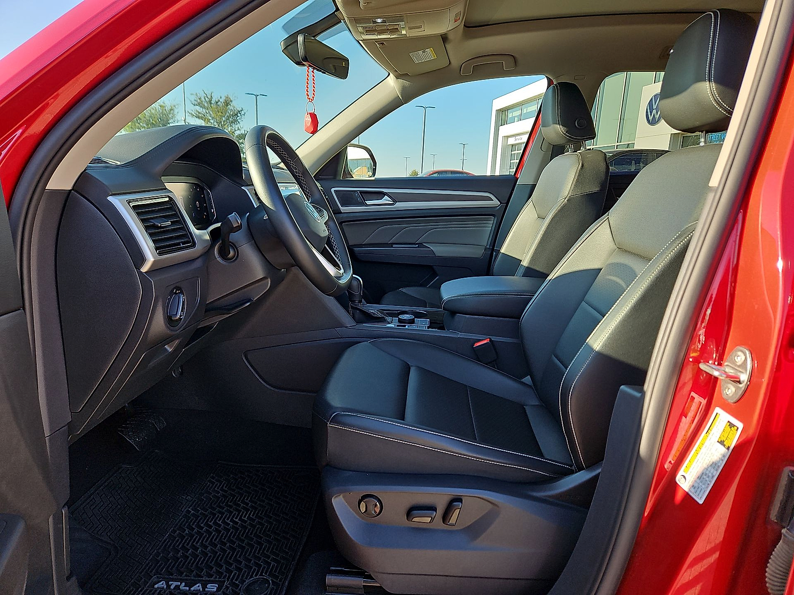 2023 Volkswagen Atlas 3.6L V6 SE w/Technology Red Metallic at Street VW of Amarillo