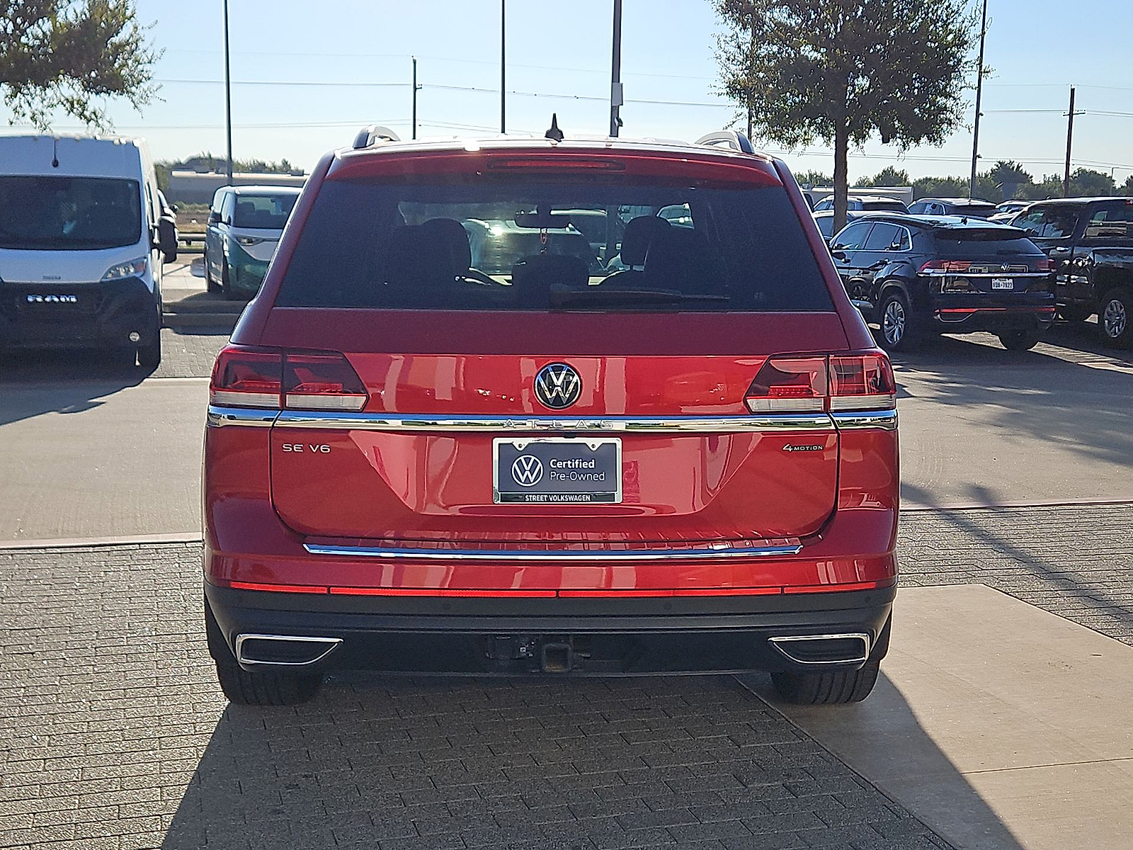 2023 Volkswagen Atlas 3.6L V6 SE w/Technology Red Metallic at Street VW of Amarillo