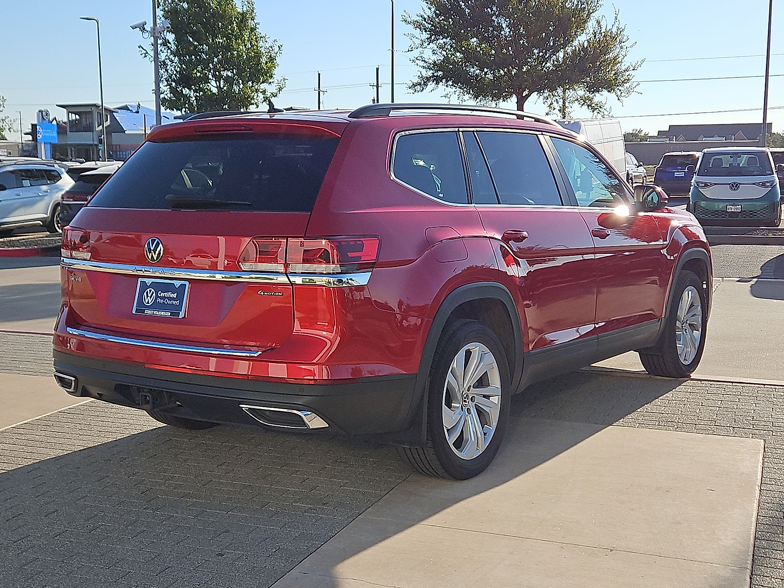 2023 Volkswagen Atlas 3.6L V6 SE w/Technology Red Metallic at Street VW of Amarillo