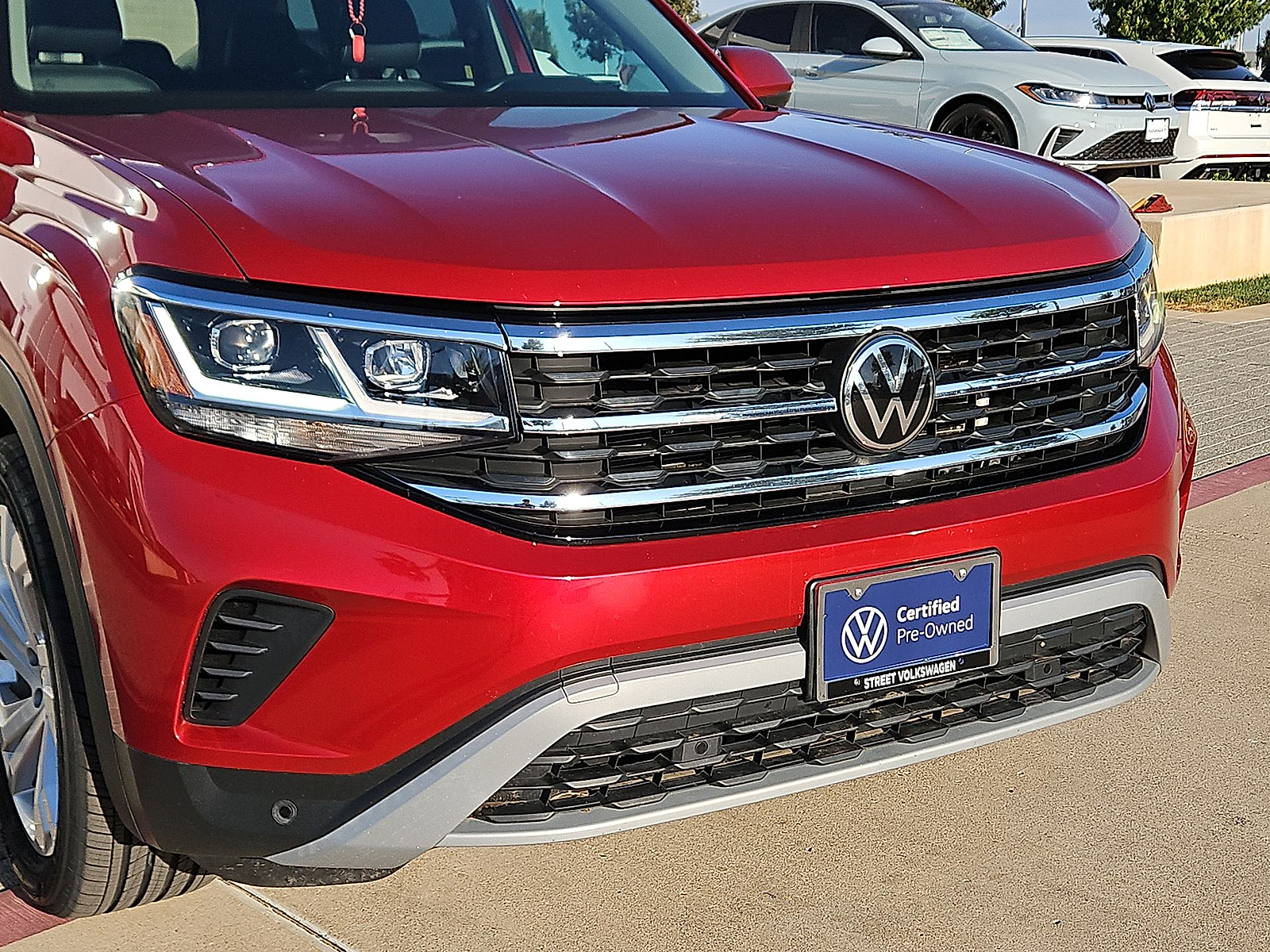 2023 Volkswagen Atlas 3.6L V6 SE w/Technology Red Metallic at Street VW of Amarillo