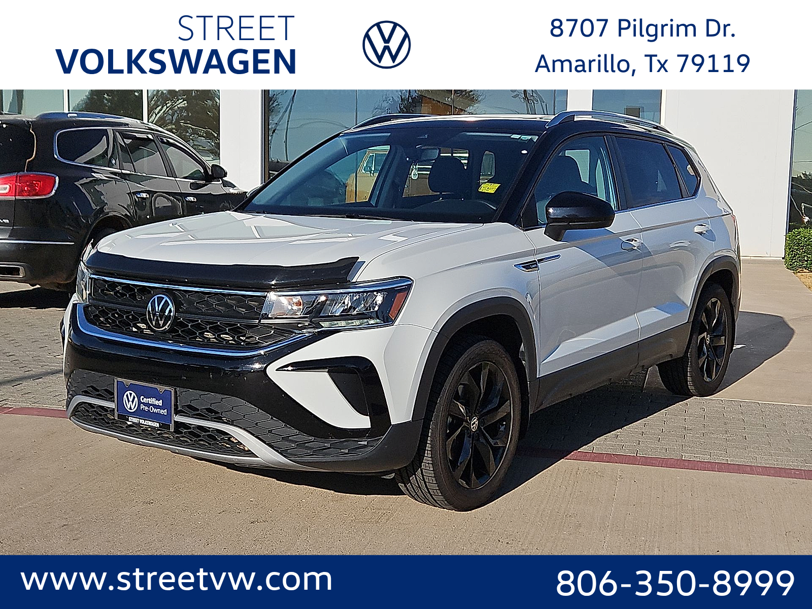 2024 Volkswagen Taos 1.5T SE Pure White at Street VW of Amarillo