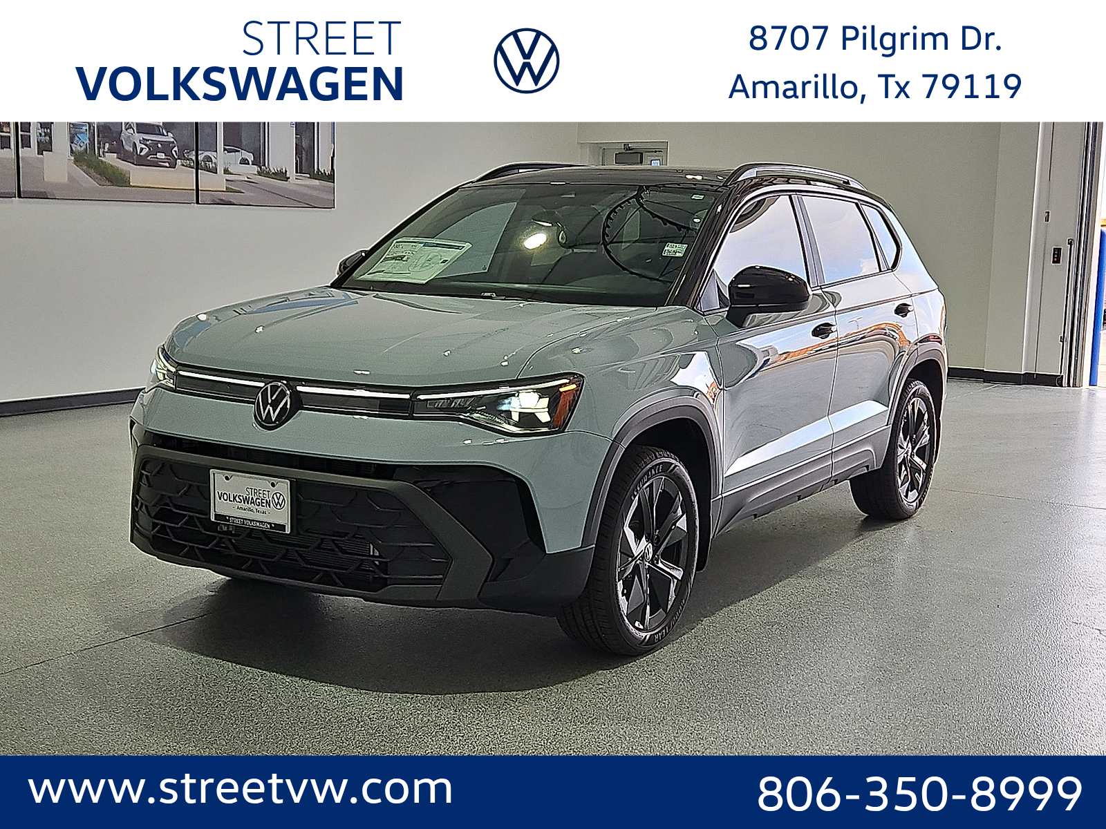 2027 Volkswagen Taos SE Black in Monument Gray w/Dp Blk Rf