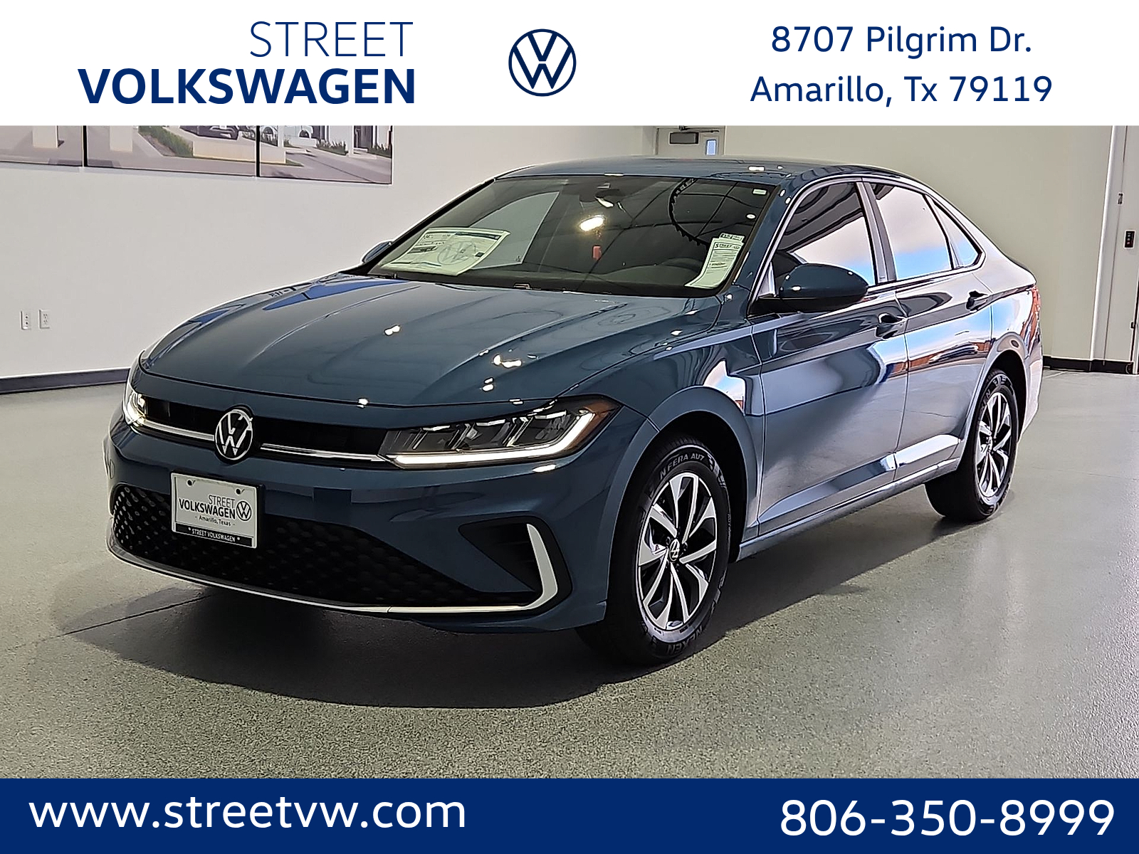 2027 Volkswagen Jetta S in Monterey Blue Pearl