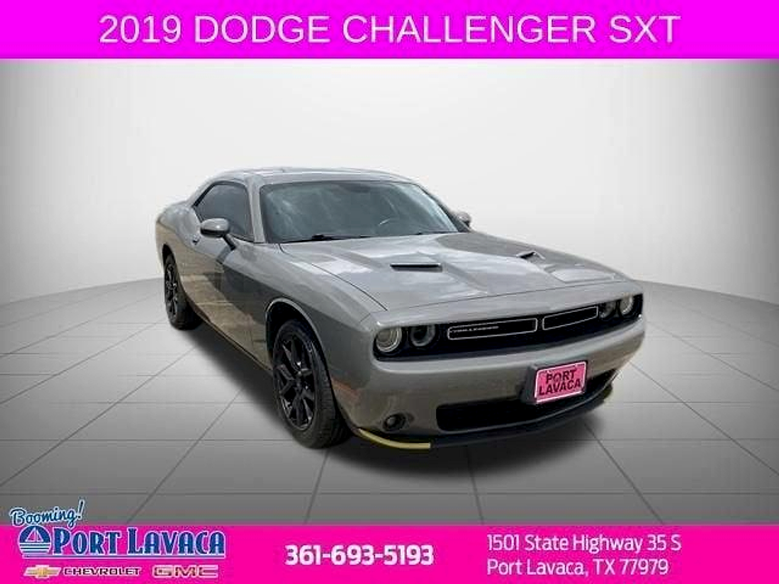 Destroyer Gray Clearcoat 2019 Dodge Challenger Coupe Rear-Wheel Drive Automatic