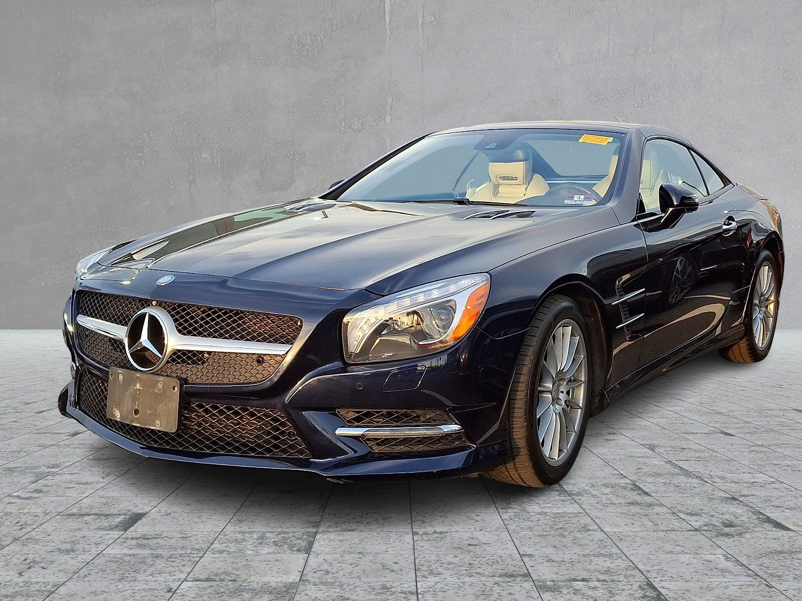 Lunar Blue Metallic 2013 Mercedes-Benz SL-Class SL 550 Convertible Rear-Wheel Drive Automatic
