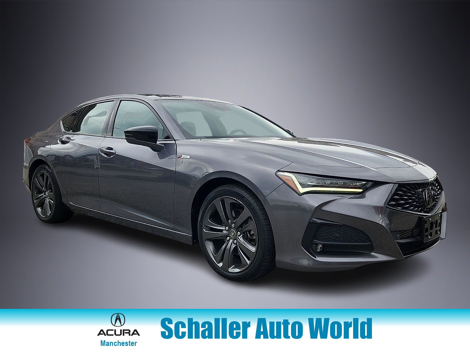 Gray (Modern Steel Metallic - GY) 2023 Acura TLX SH-AWD with A-Spec Package Sedan All-Wheel Drive Automatic
