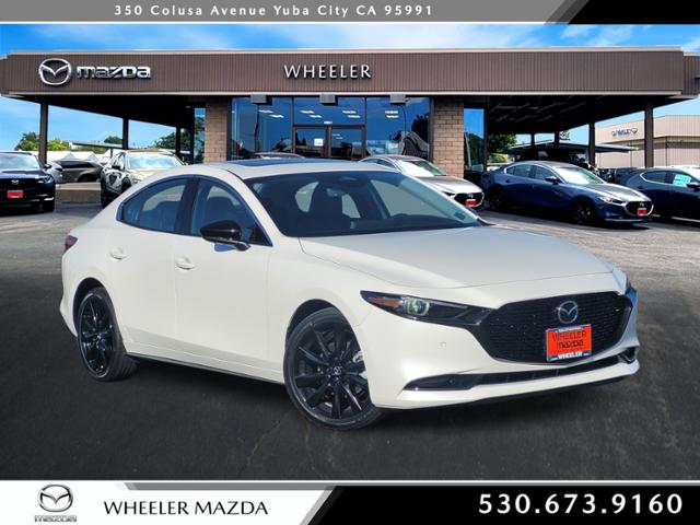 Snowflake White Pearl Mica 2025 Mazda MAZDA3 2.5 Turbo Premium Plus Sedan AWD Sedan All-Wheel Drive 6-Speed Automatic
